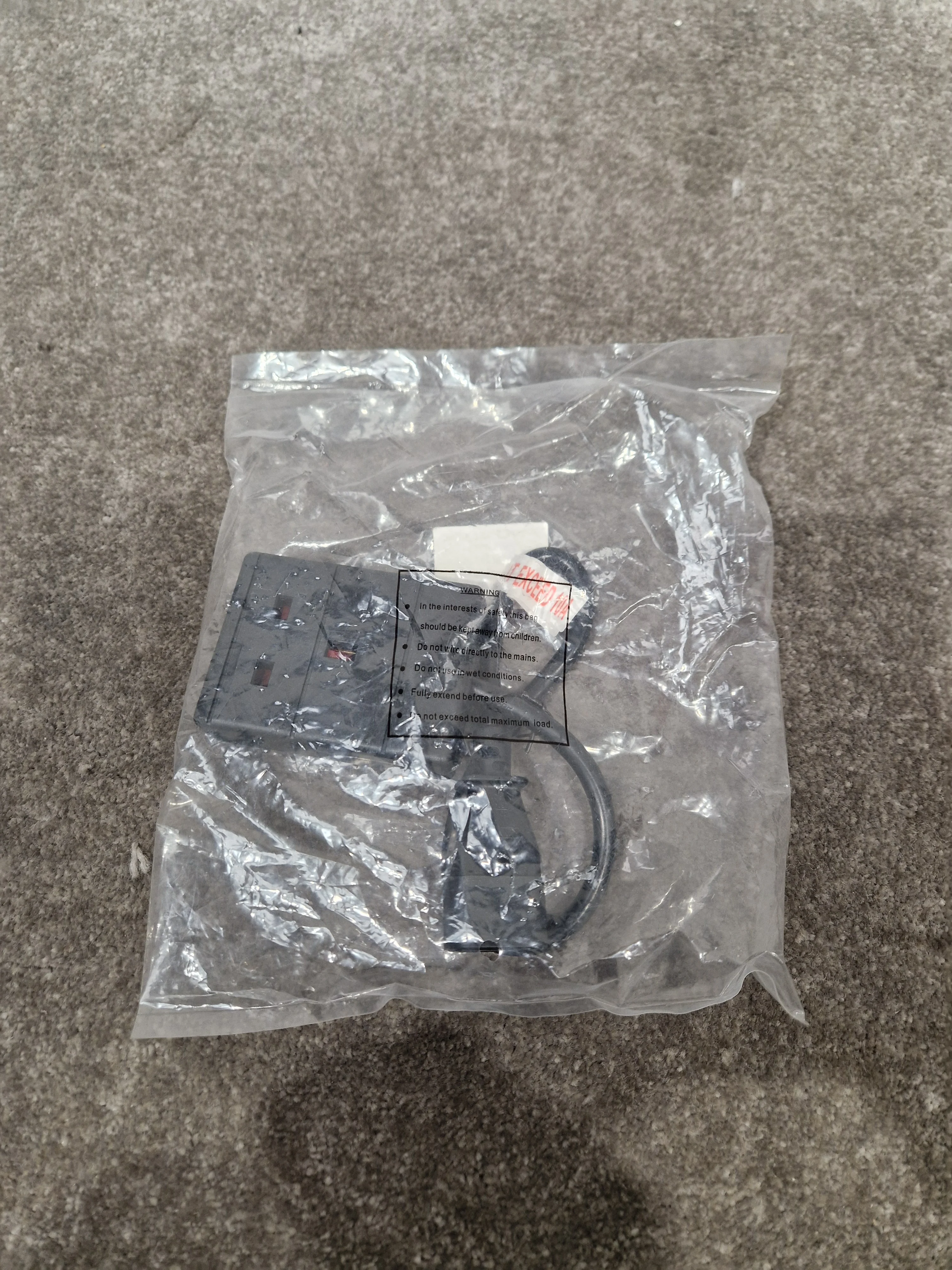 PRO-ELEC IEC C14 Plug TO 13A Socket Black 0.5m - Power Extension Cable - Excellent w/ Original Packaging - Image 2
