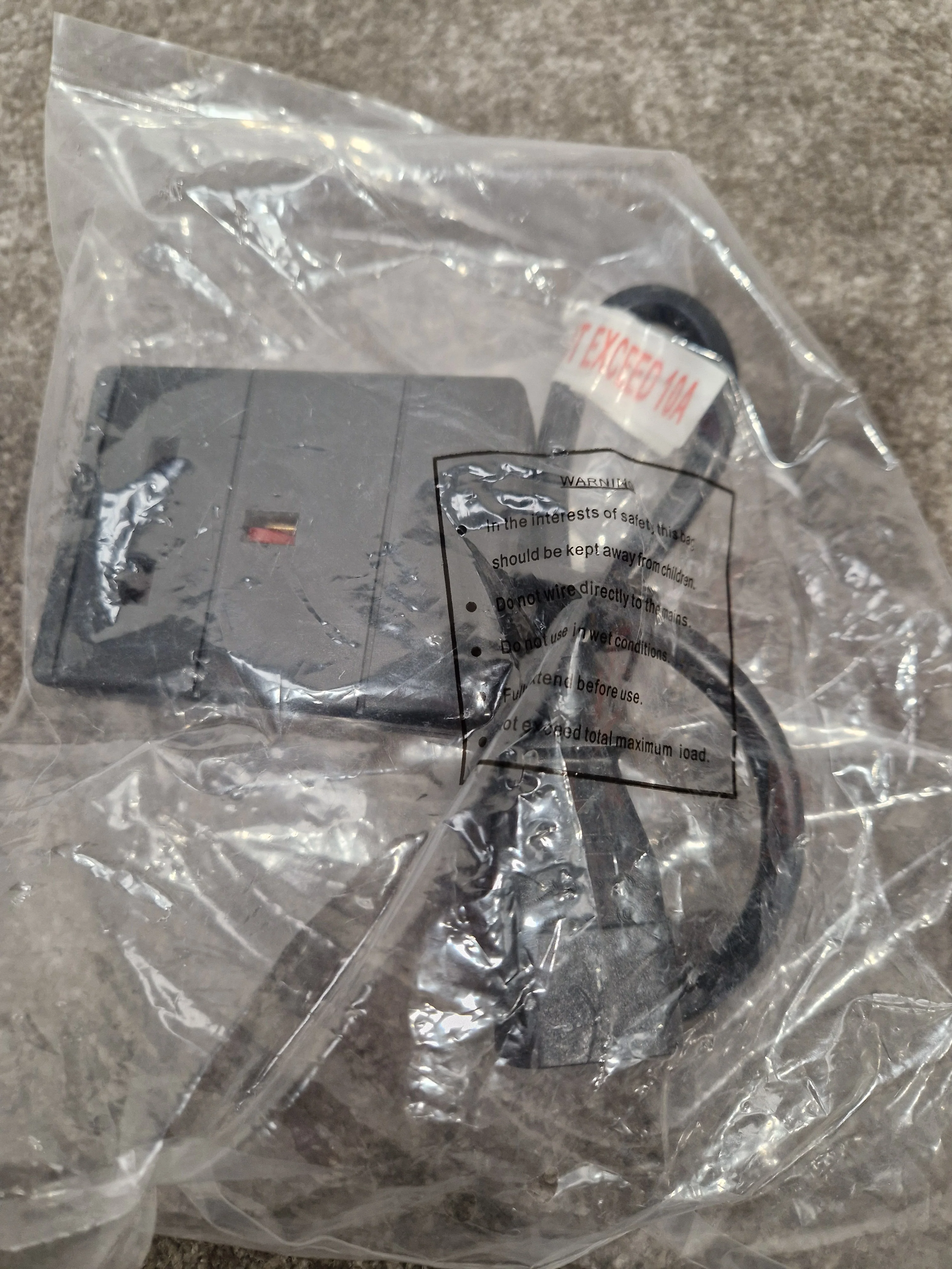 PRO-ELEC IEC C14 Plug TO 13A Socket Black 0.5m - Power Extension Cable - Excellent w/ Original Packaging - Image 4