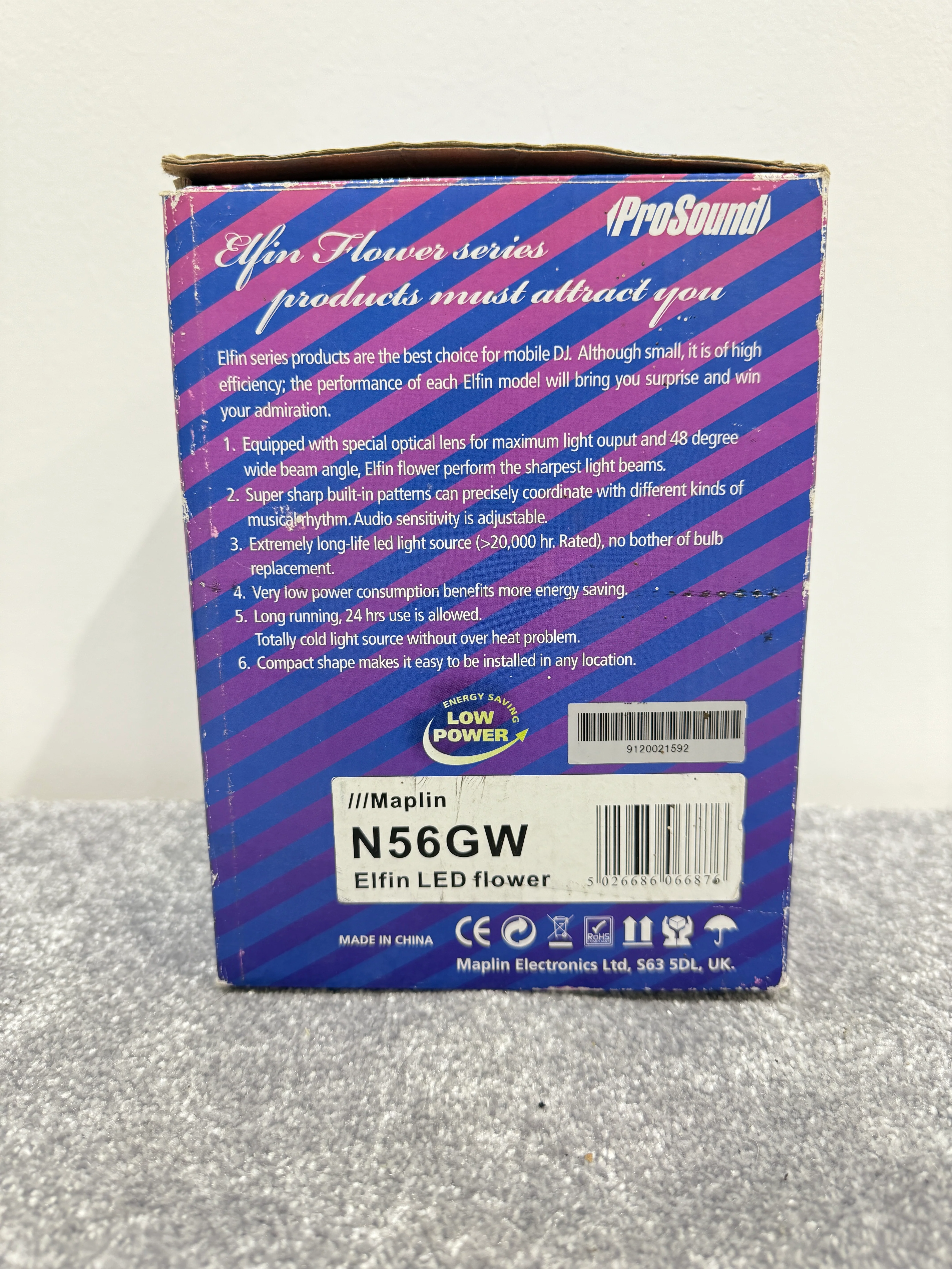 ProSound Elfin LED Disco Light - NG56GW - Flower Light - Image 8