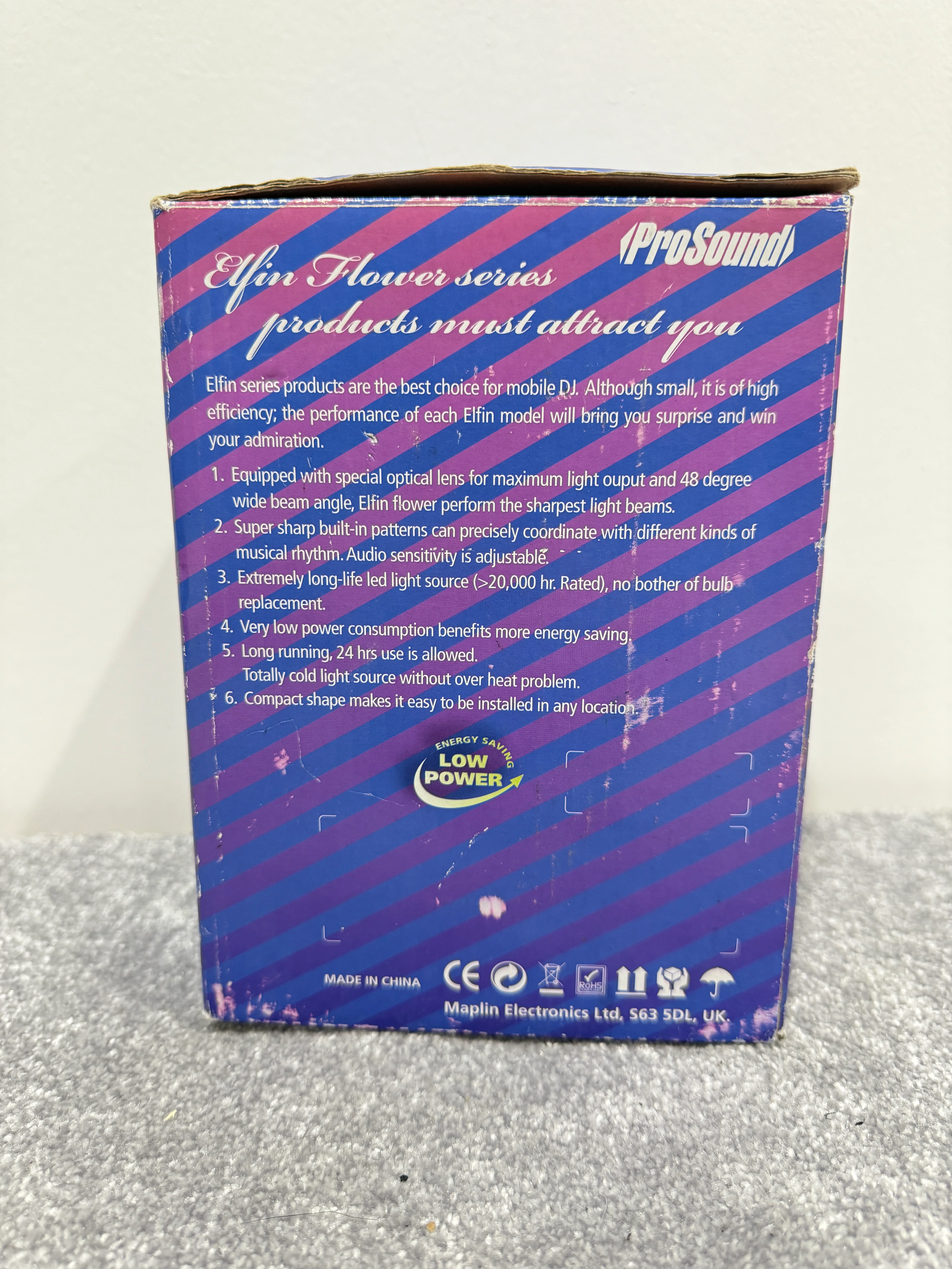ProSound Elfin LED Disco Light - NG56GW - Flower Light - Image 9