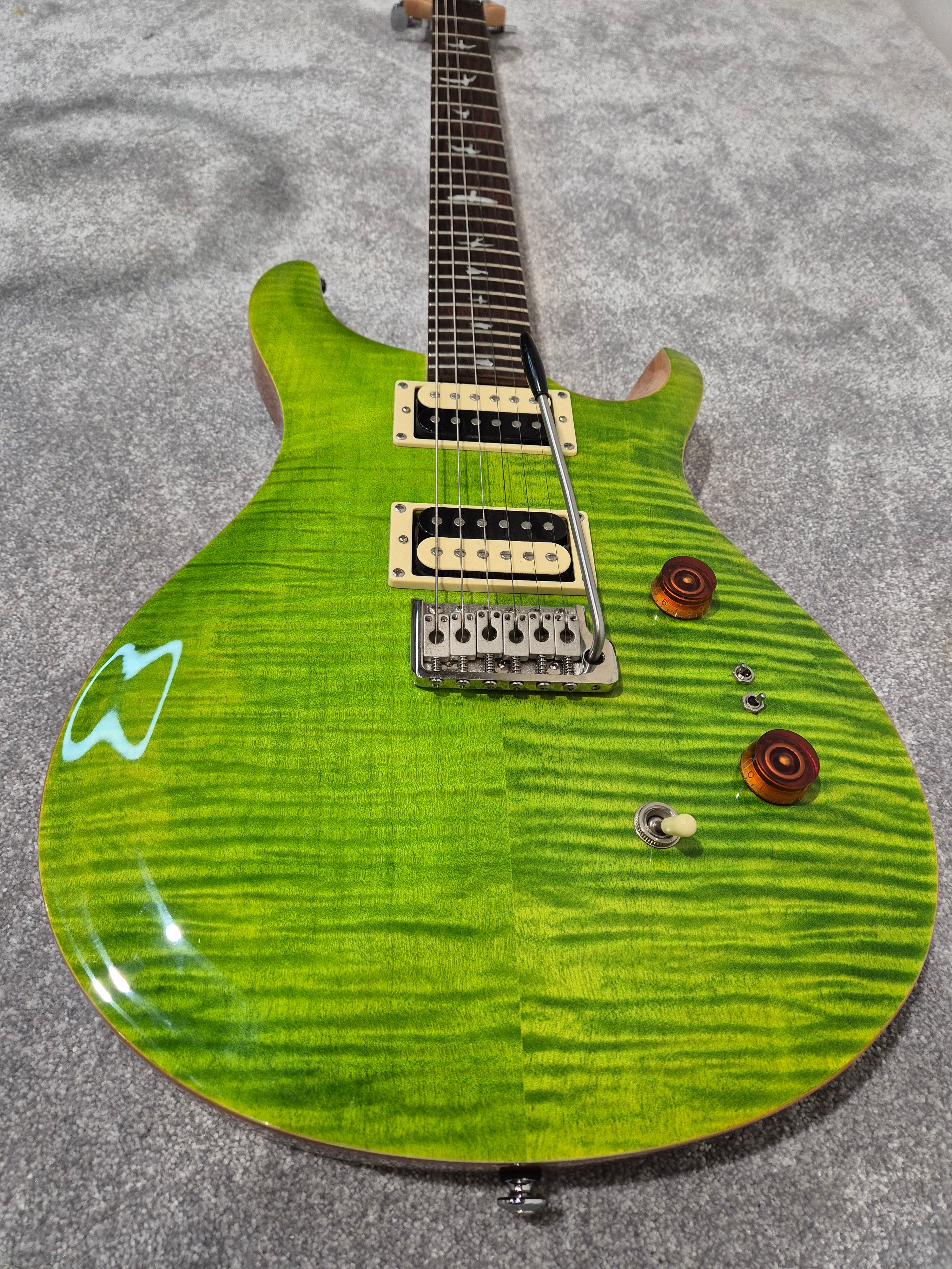 PRS SE Custom 24/08 Eriza Verde Green Electric Guitar - Image 2