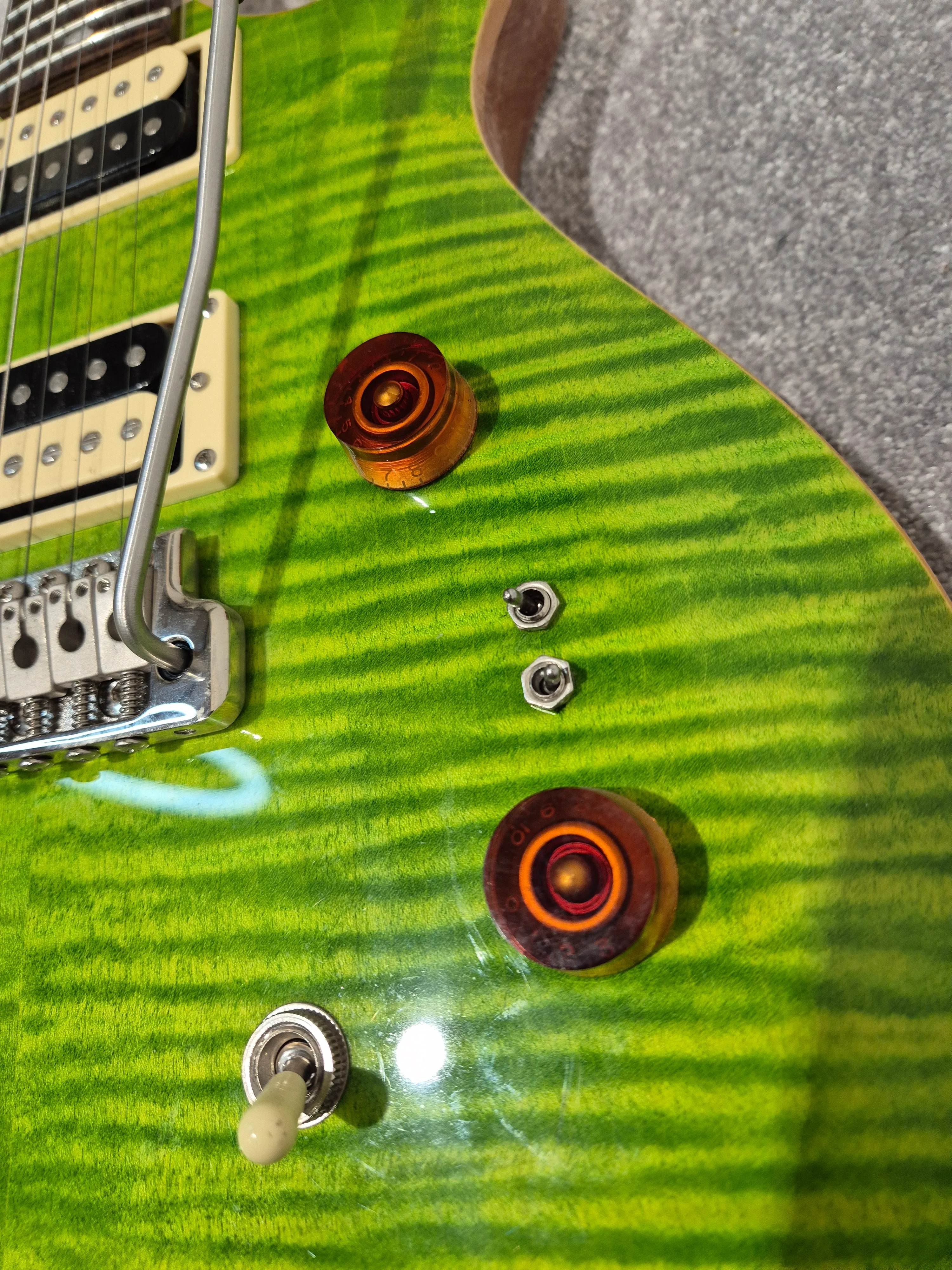 PRS SE Custom 24/08 Eriza Verde Green Electric Guitar - Image 3