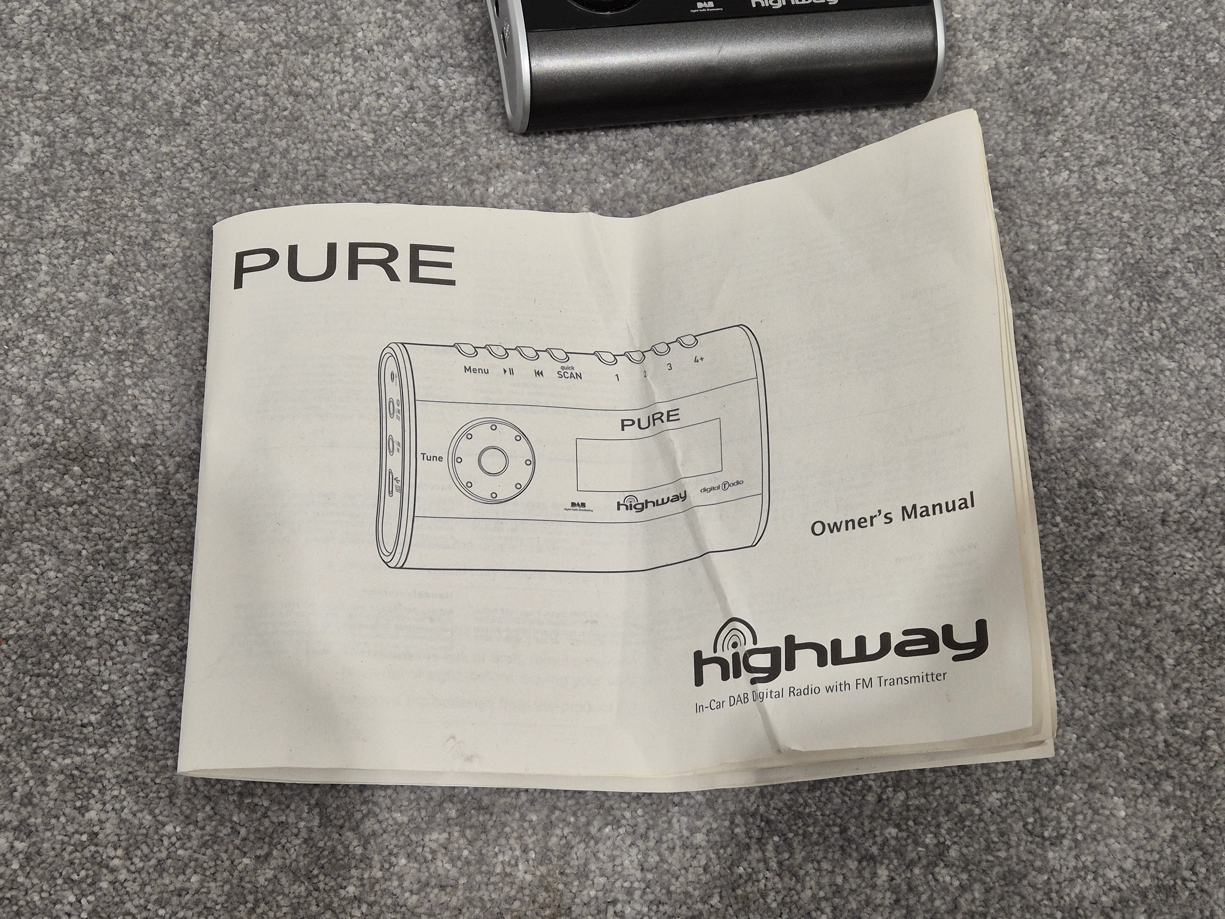 Pure Highway - DAB Radio in Car Adaptor w/ Manual - Image 6