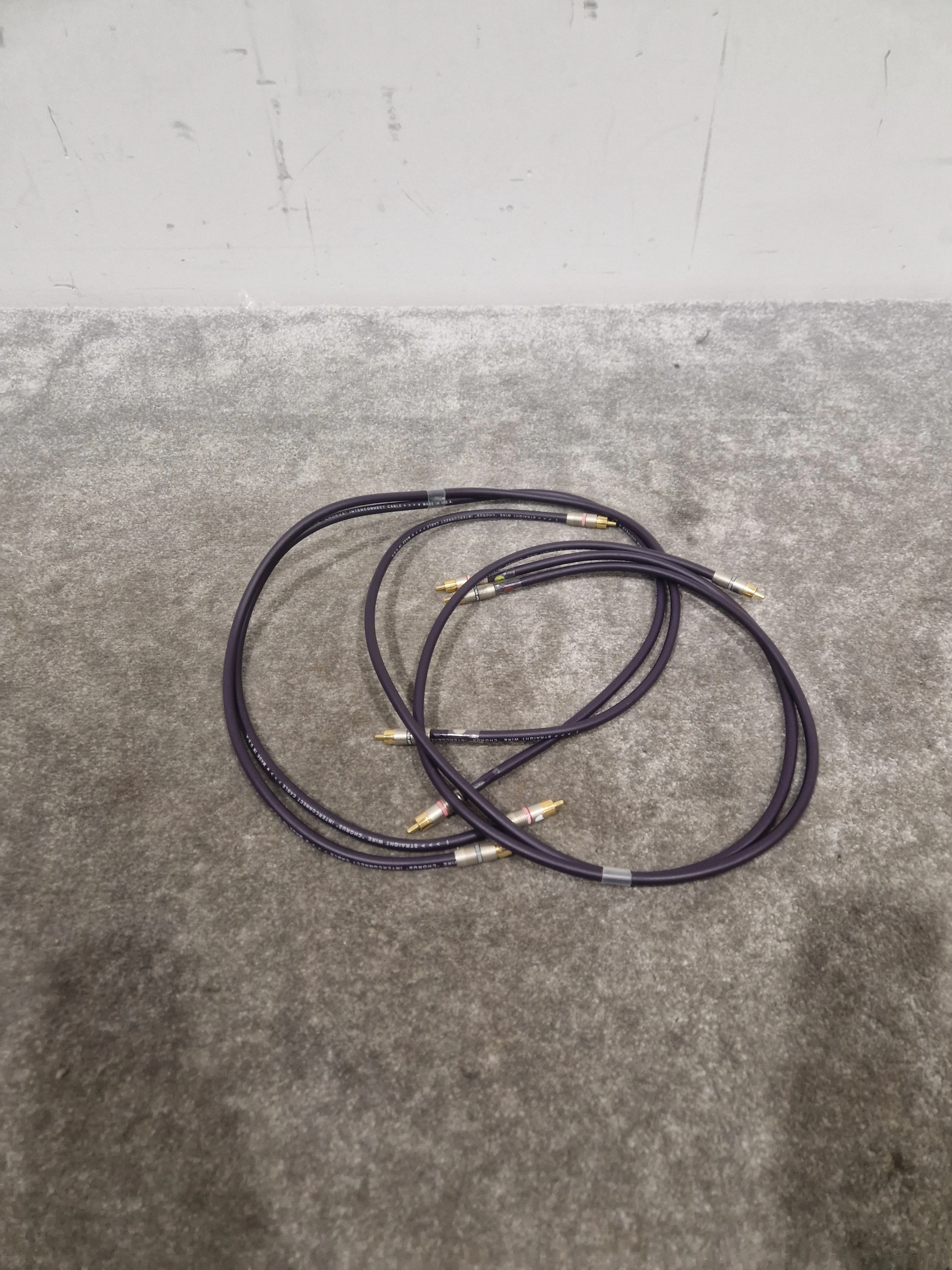 Purple RCA Phono Cable Straight Wire 2FT Pair Audio Cable - High-Quality - Excellent - Image 10