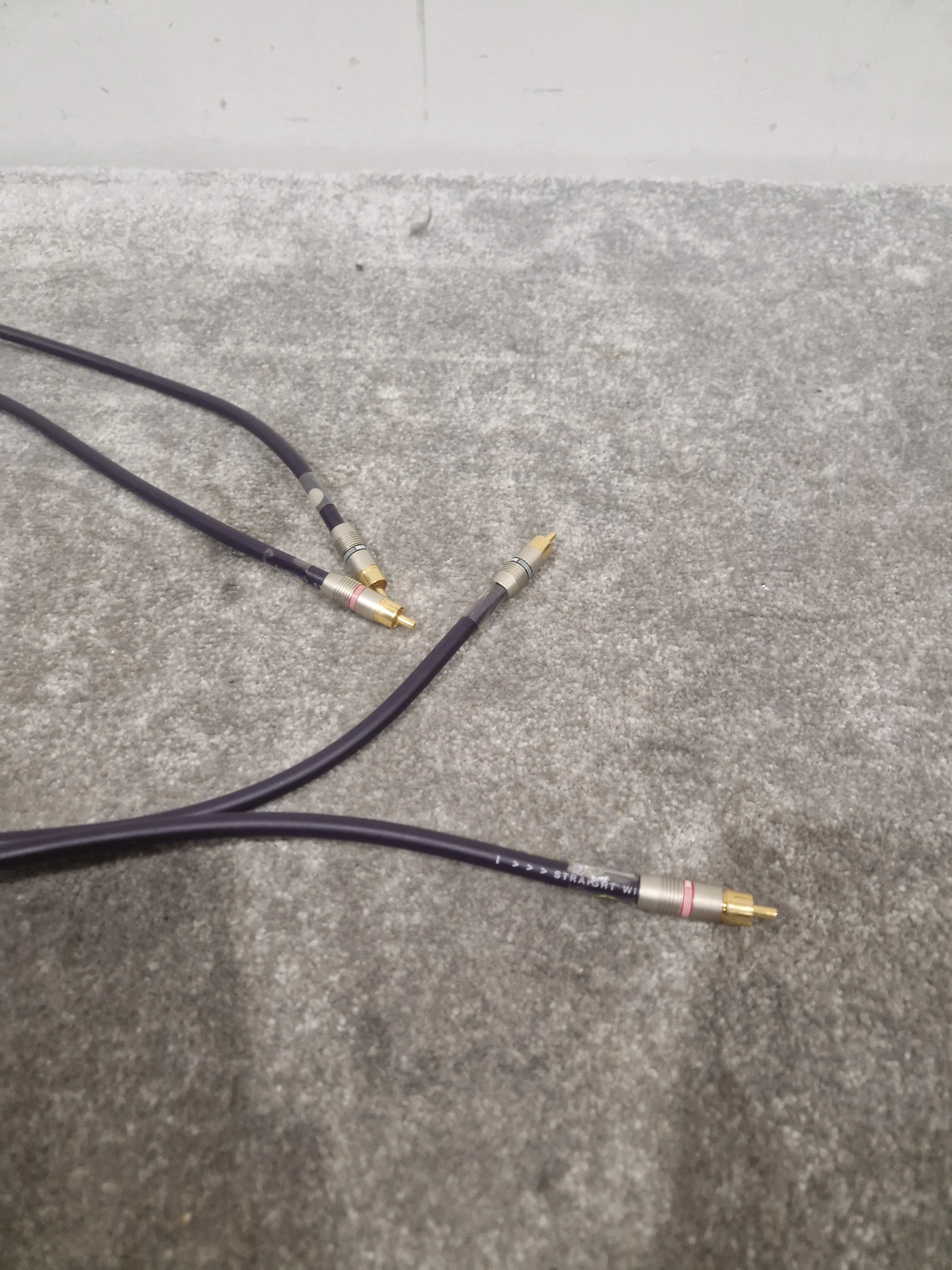 Purple RCA Phono Cable Straight Wire 2FT Pair Audio Cable - High-Quality - Excellent - Image 12
