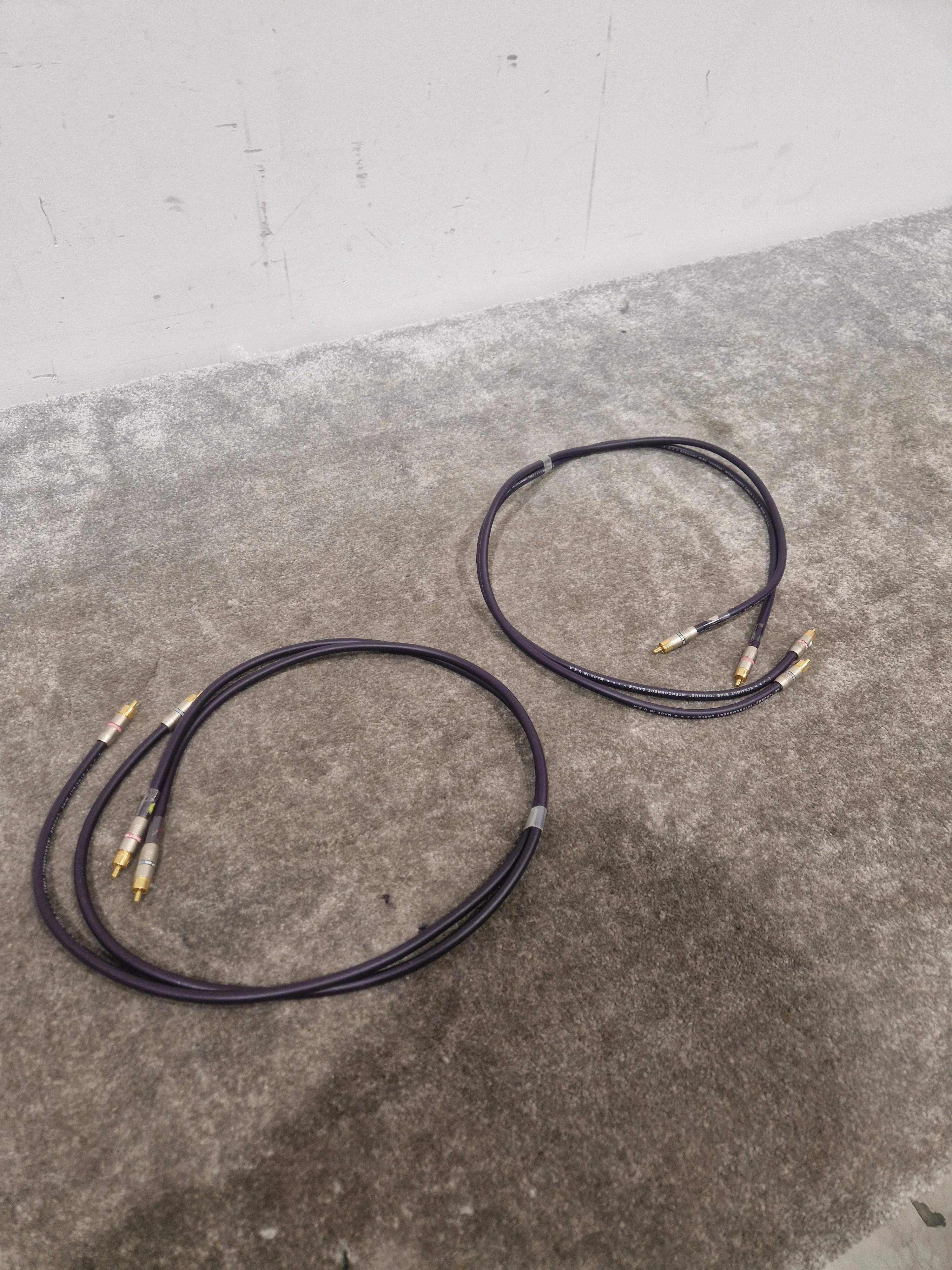 Purple RCA Phono Cable Straight Wire 2FT Pair Audio Cable - High-Quality - Excellent - Image 8