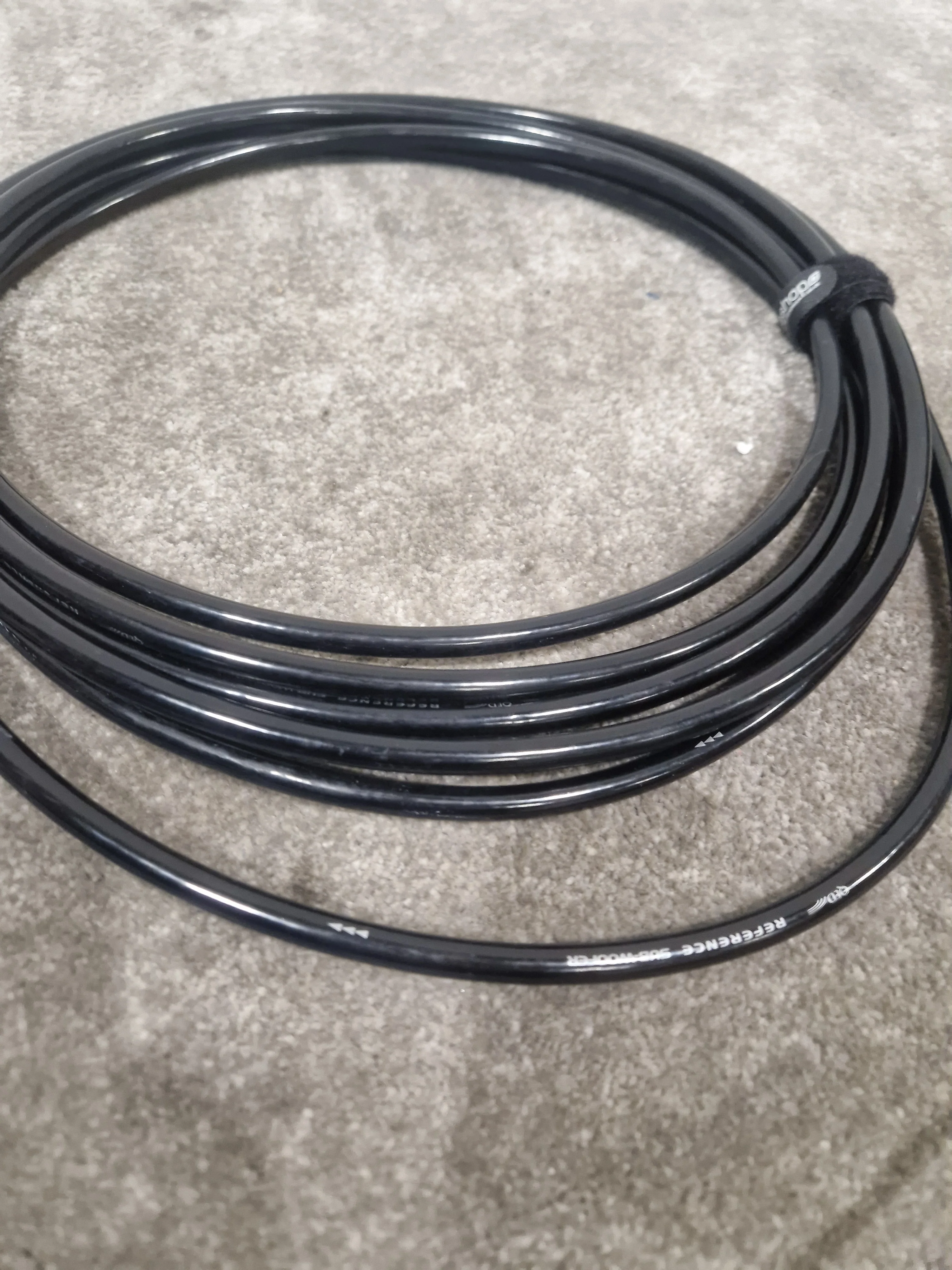 QED Single Reference Subwoofer Cable High Quality Black 15FT Audio Cable - High Fidelity - Excellent - Image 2