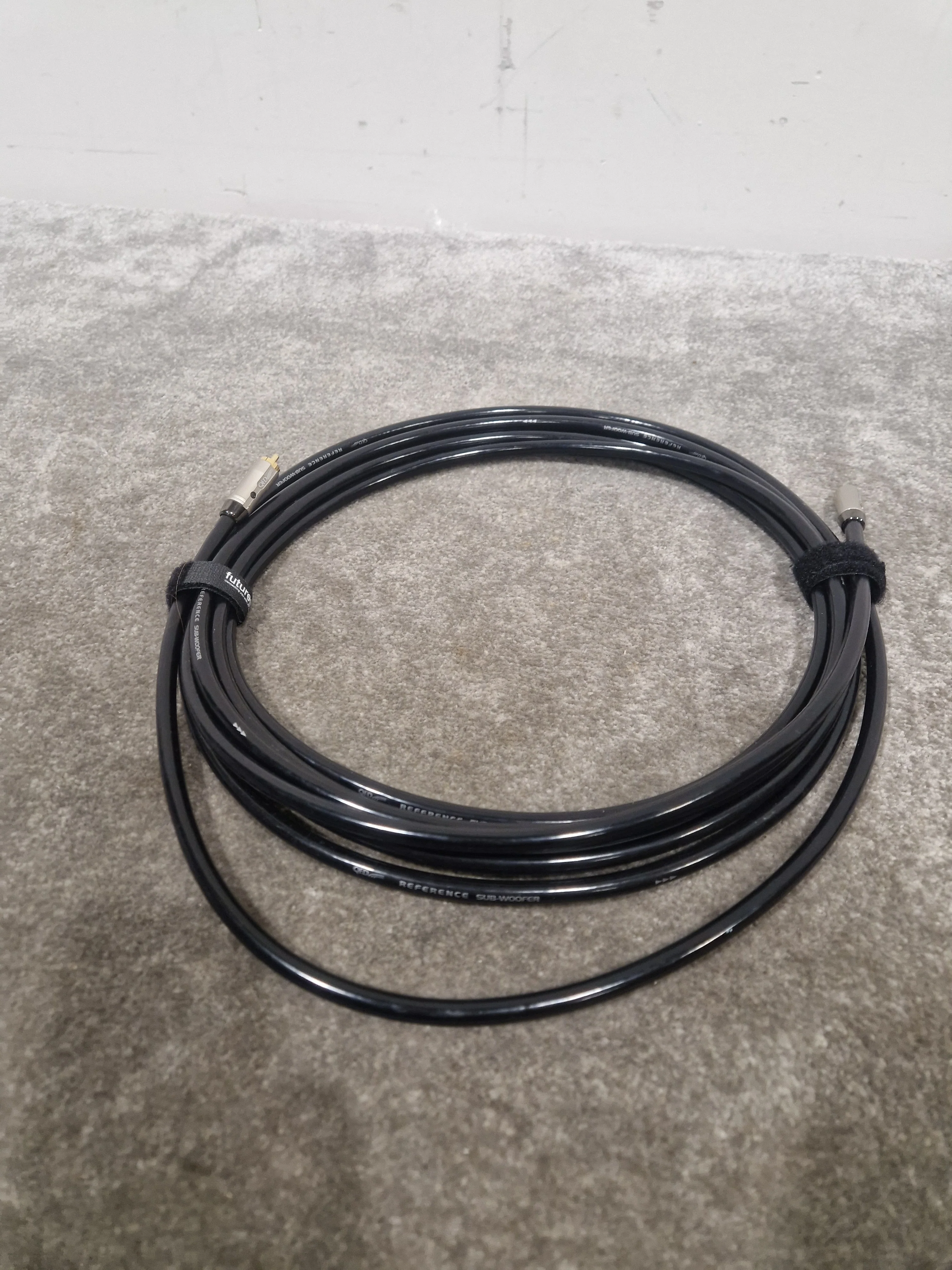 QED Single Reference Subwoofer Cable High Quality Black 15FT Audio Cable - High Fidelity - Excellent - Image 7
