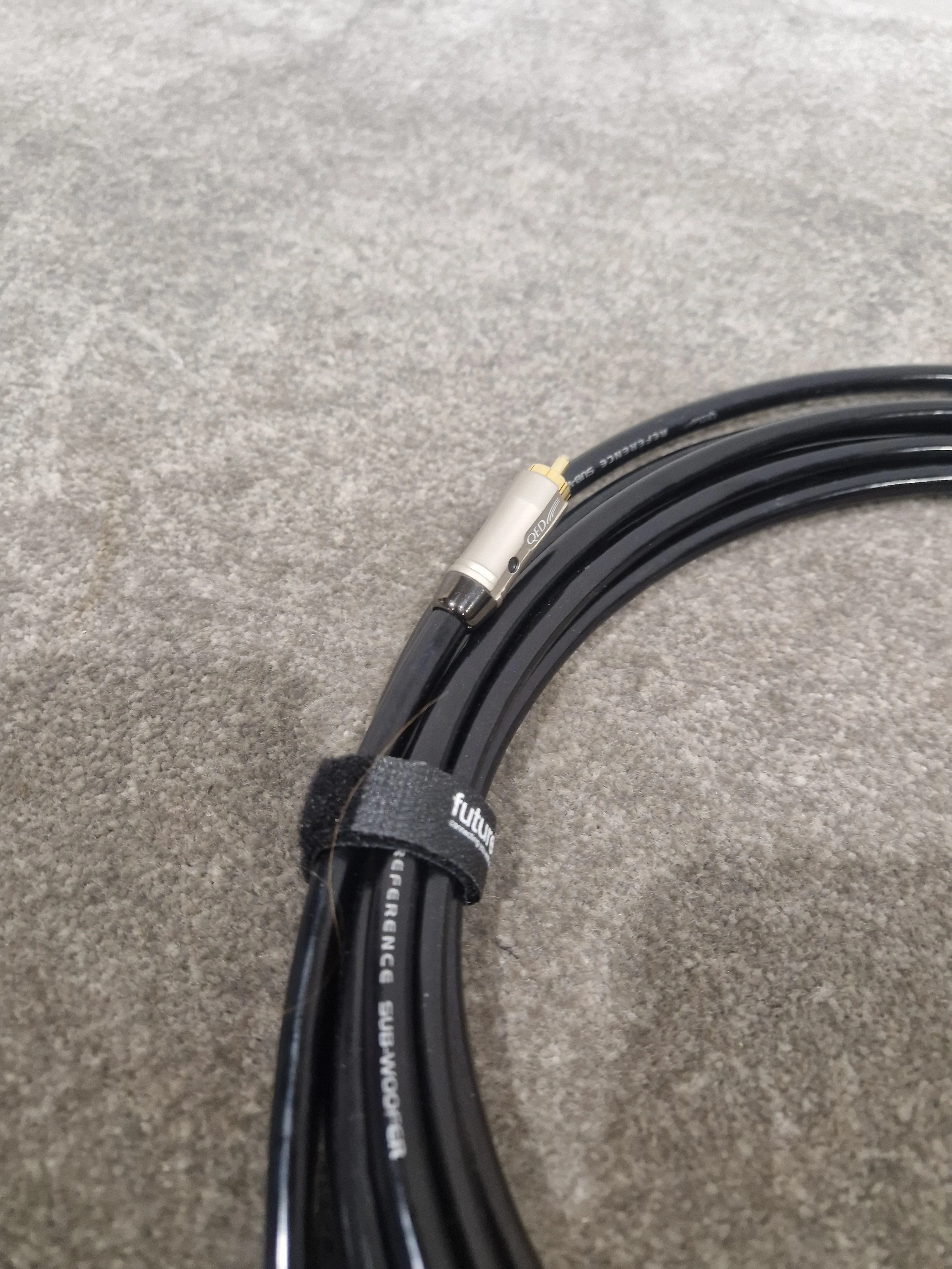 QED Single Reference Subwoofer Cable High Quality Black 15FT Audio Cable - High Fidelity - Excellent - Image 8