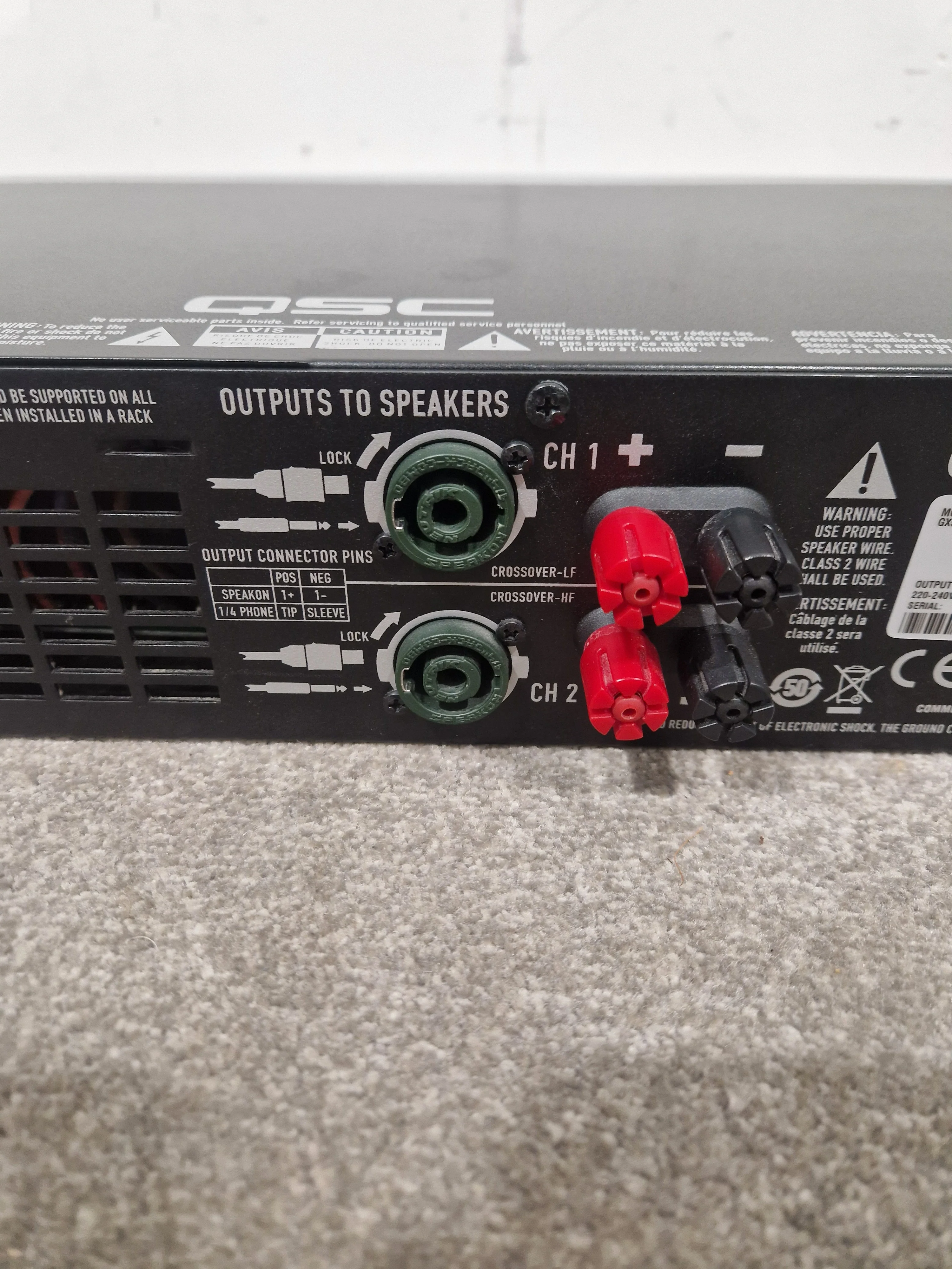 QSC GX5 - Power Amplifier - Excellent w/ Cables - Image 9