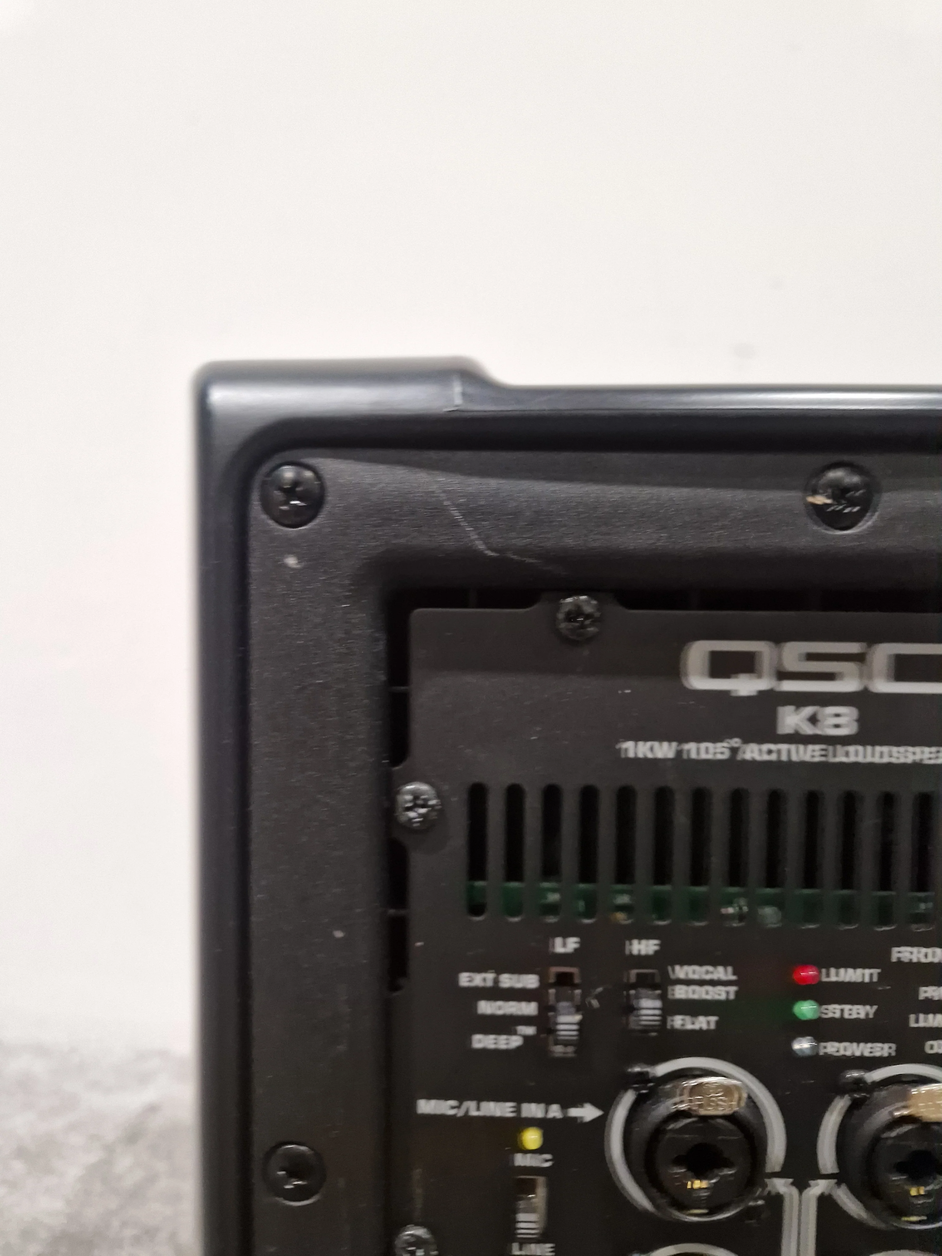 QSC K8 - Active Loudspeaker - Black - Good w/ Cables - Image 9