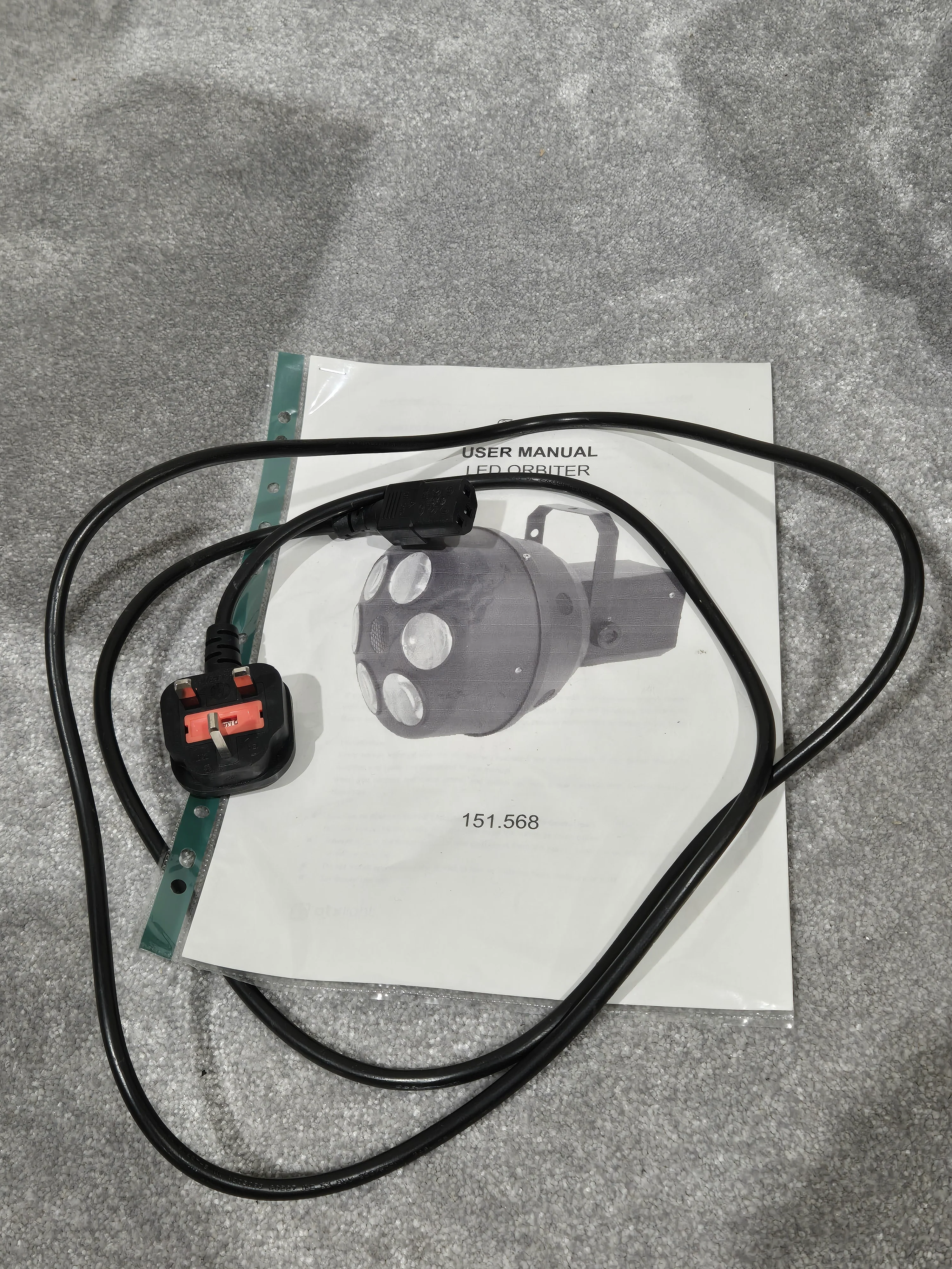 Qtx Light Led Orbiter Model 151.568 LED Lighting Effect - RGB Color Mixing, Sound Activation - Excellent w/ Original Box & Power Supply - Image 7