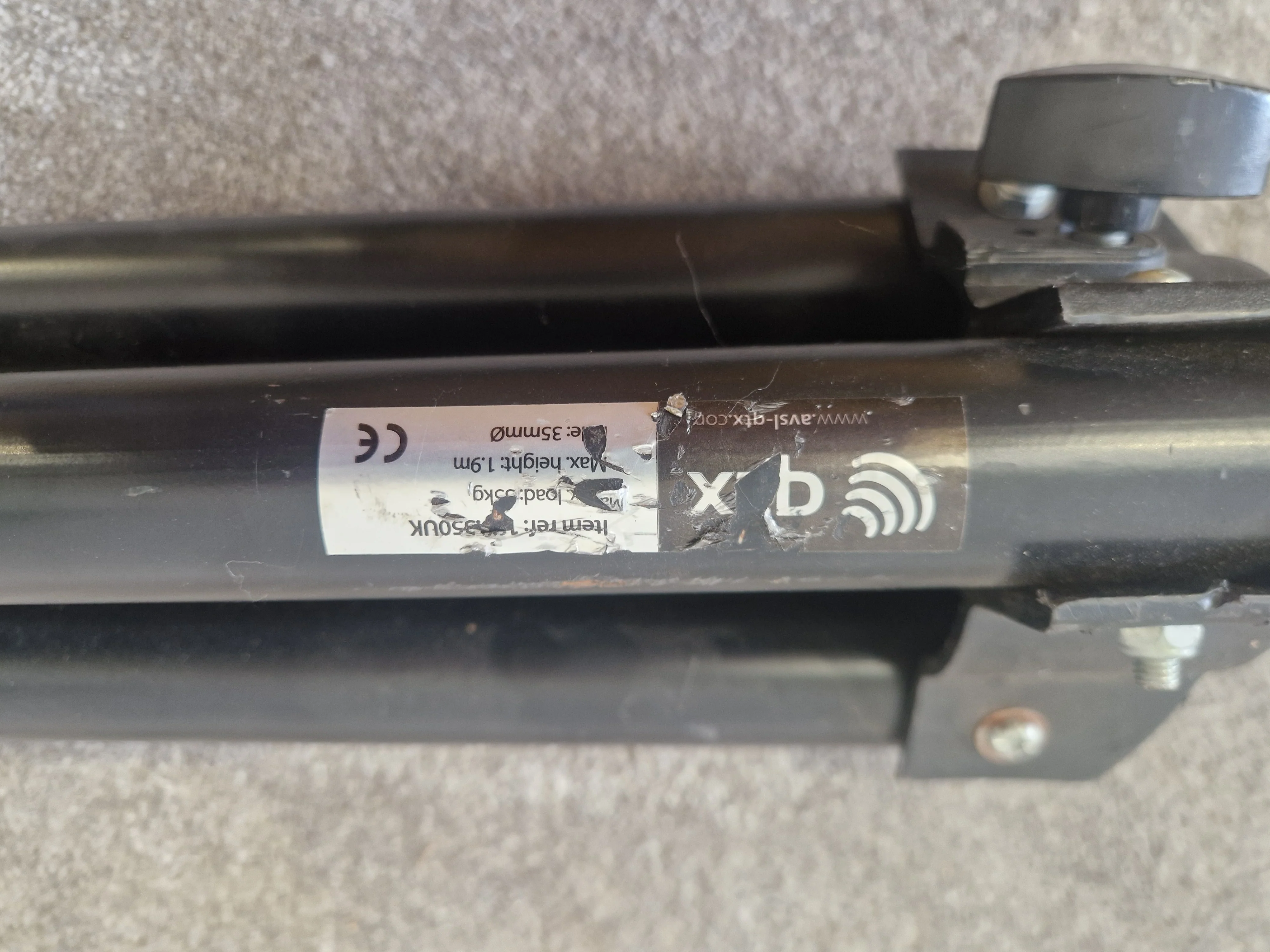 QTX Speaker Stand Tripod Pair – Adjustable Height – Good - Image 5