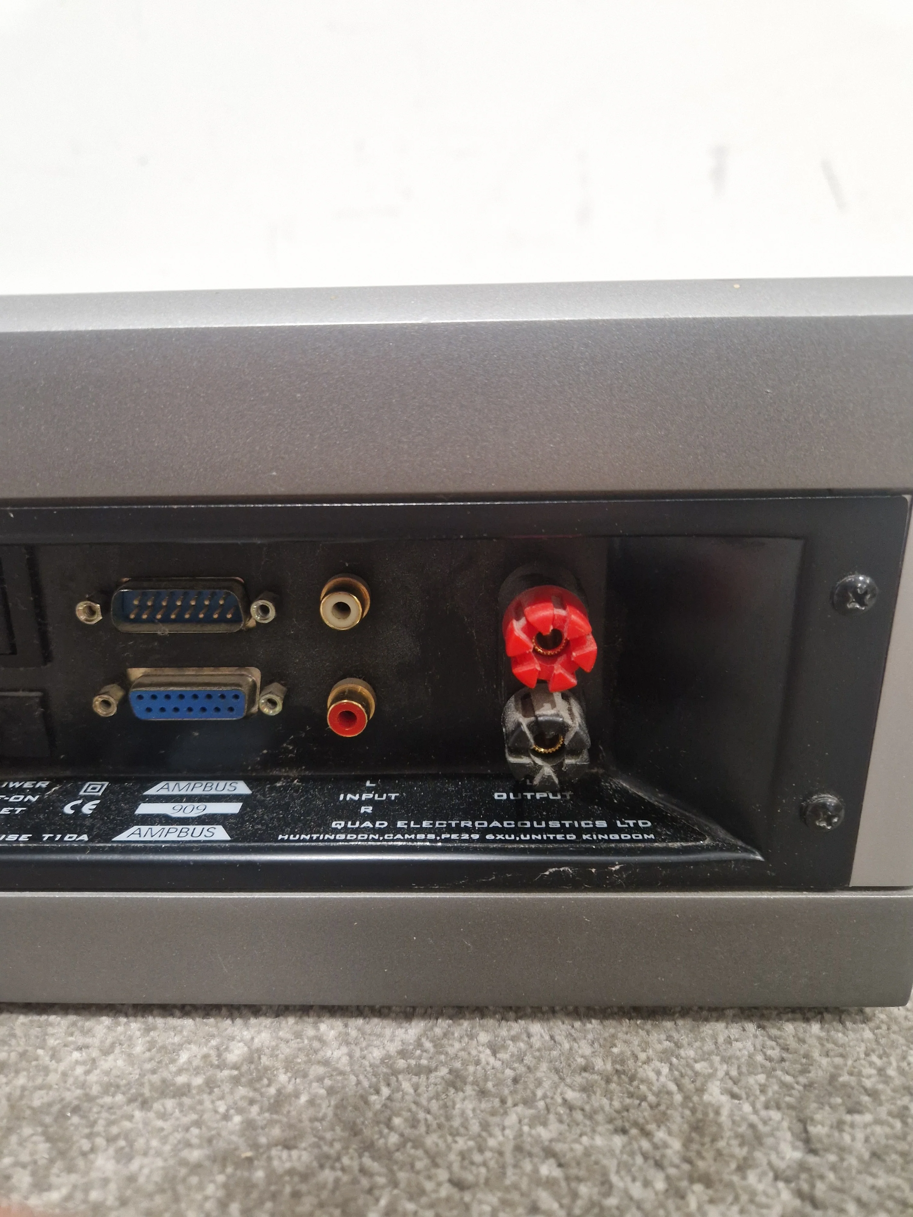 Quad 909 - Power Amplifier - Silver - Good - Image 3