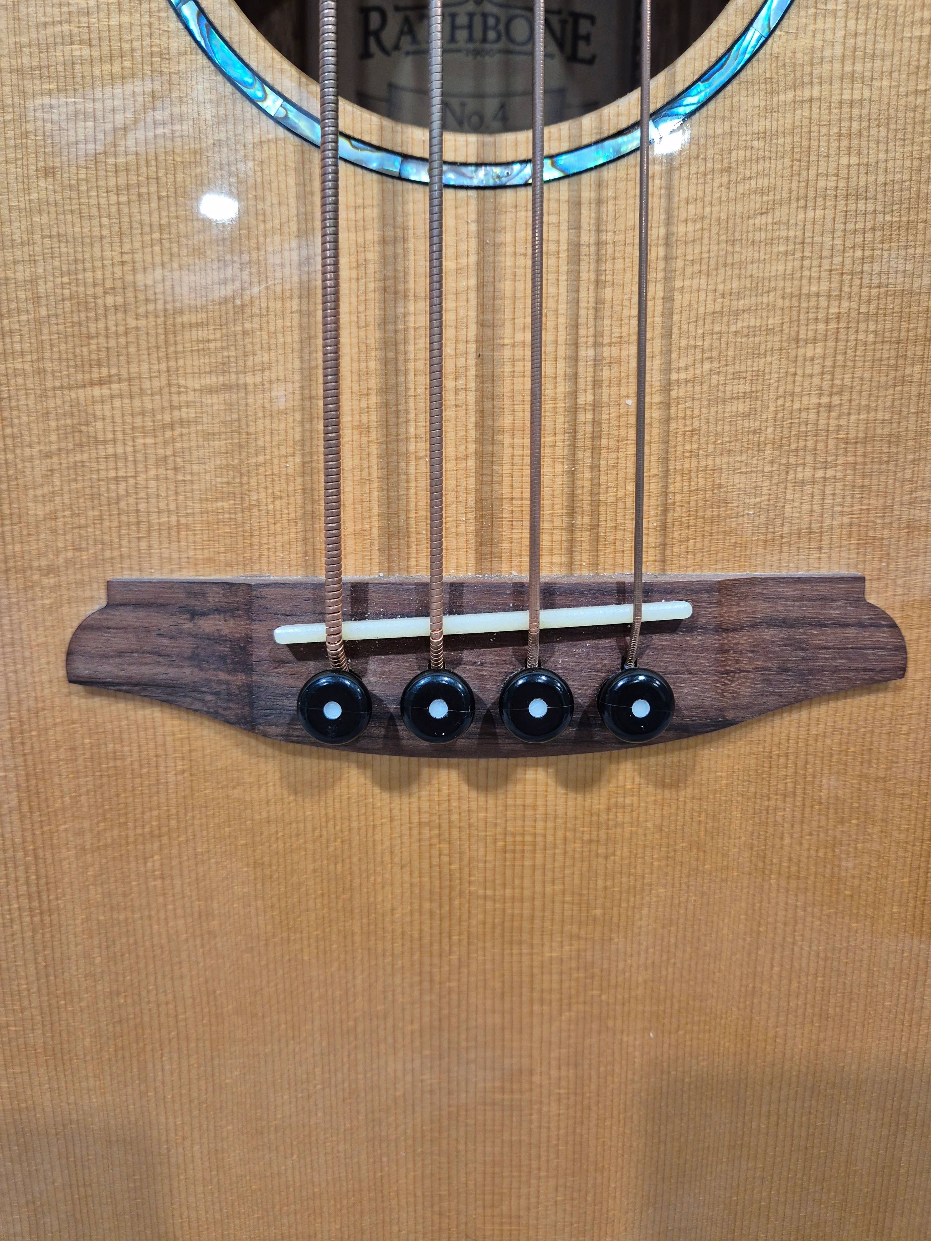 Rathbone No.4 R4SME Acoustic Guitar - Solid Spruce Top, Mahogany Back & Sides - Excellent w/ Soft Case - Image 3