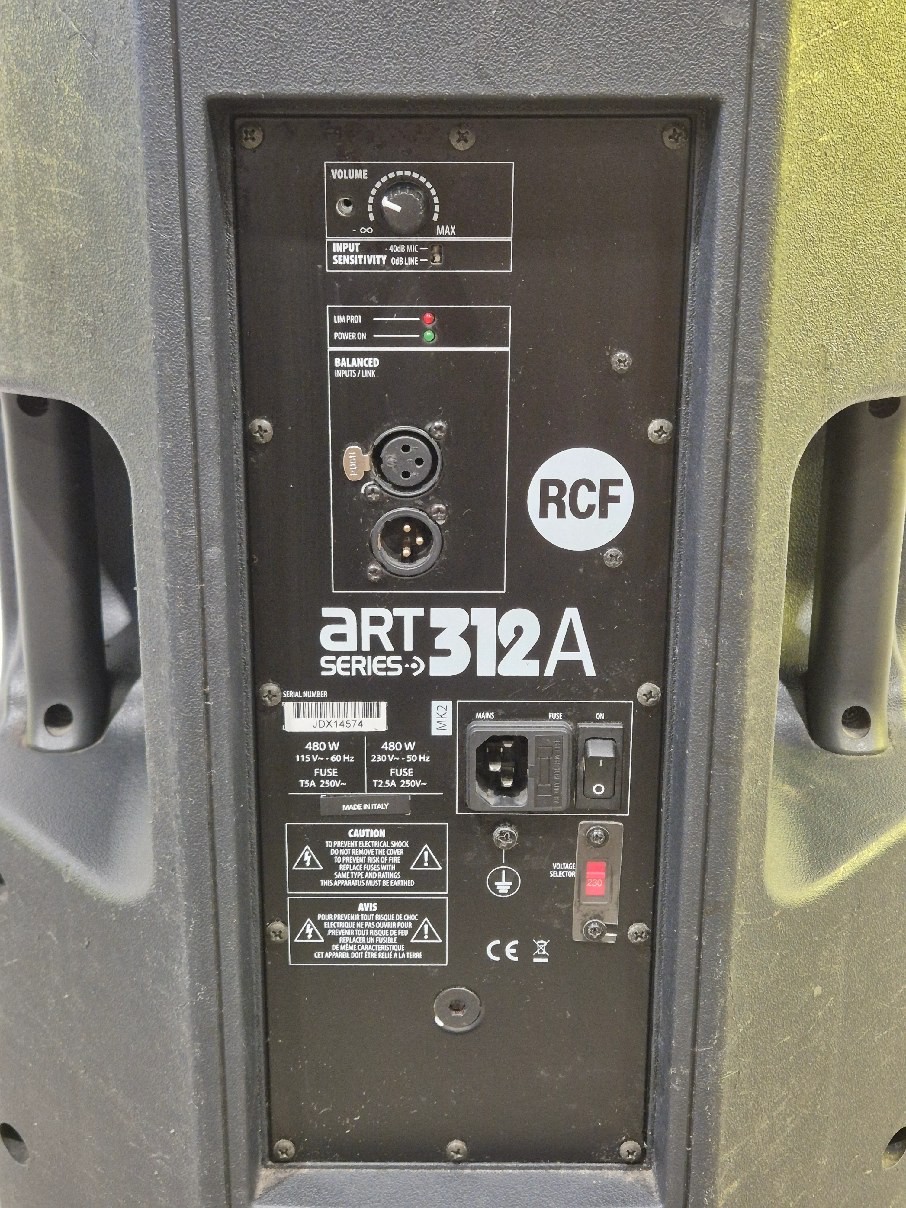 RCF Art 312A MK2 - 480W Active Speaker - Very Good - Image 7