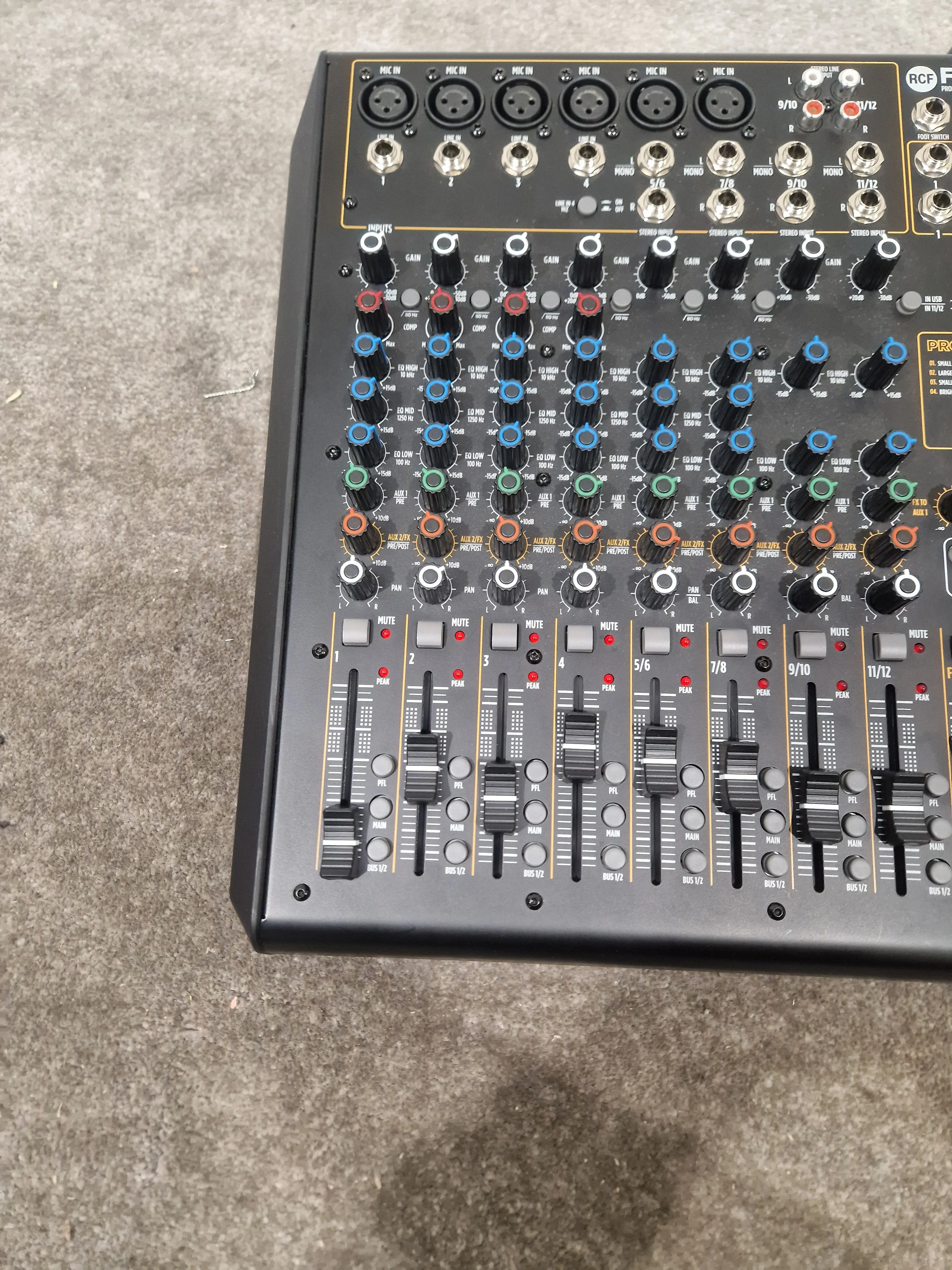 RCF F12XR Mixing Desk - 12-Channel Analog Mixer - Excellent - Image 8