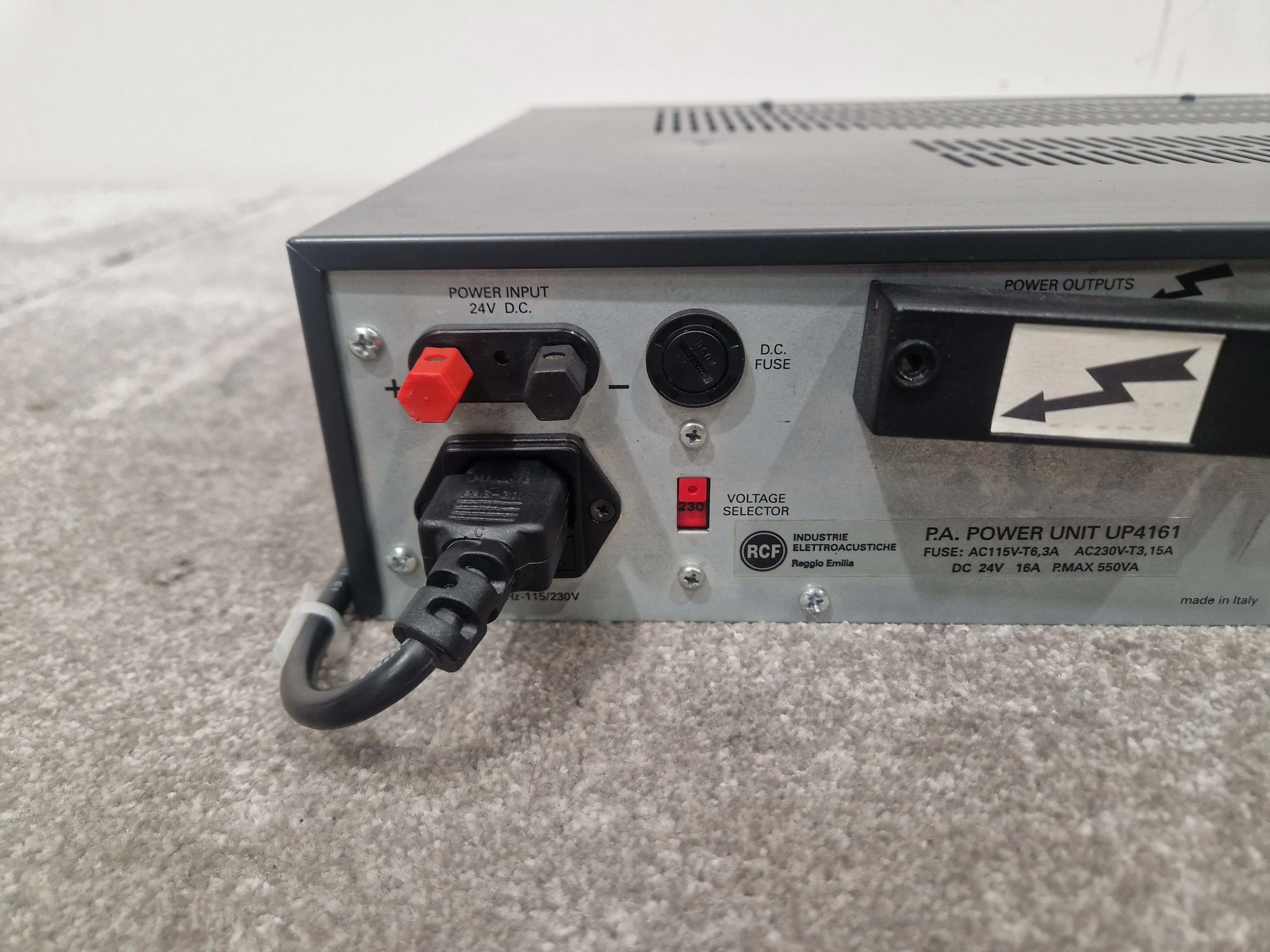 RCF PA Power Unit UP4161 160W Amplifier - Integrated Mixer - Very Good - Image 12