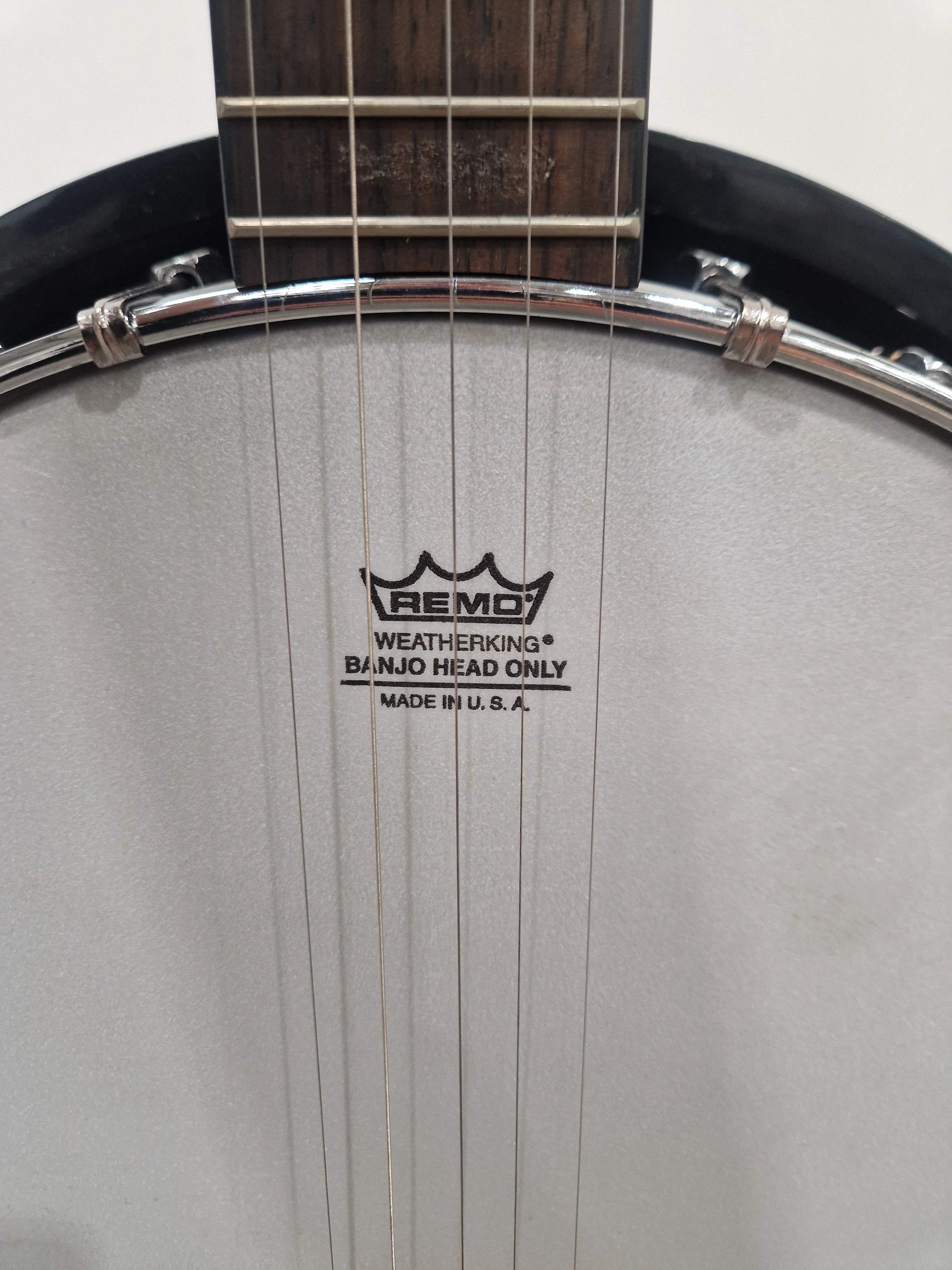 Remo Countryman Banjo - 5-String, Remo Weatherking Head - Very Good w/ Manuals & Hard Case & strings - Image 10
