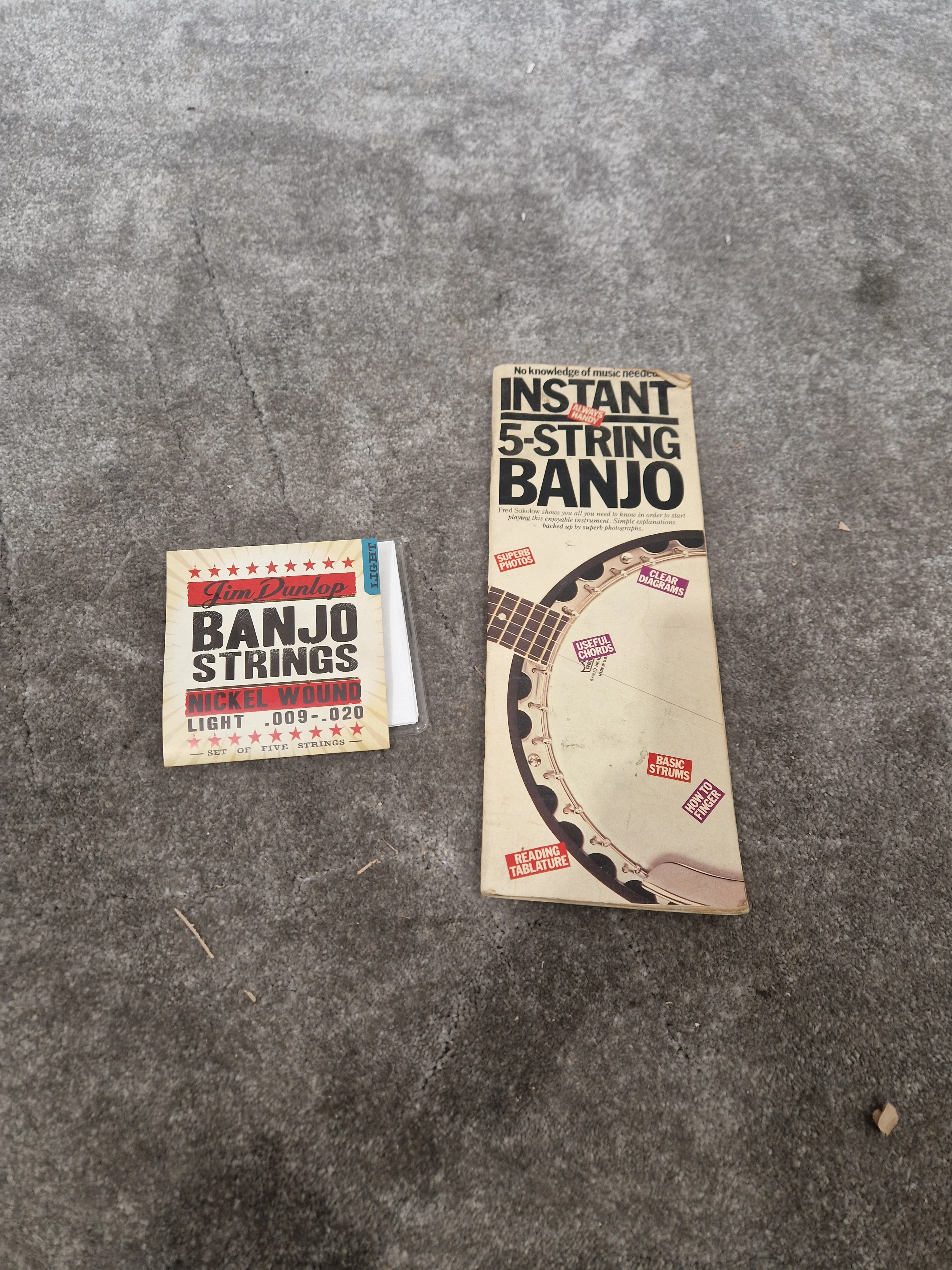 Remo Countryman Banjo - 5-String, Remo Weatherking Head - Very Good w/ Manuals & Hard Case & strings - Image 11