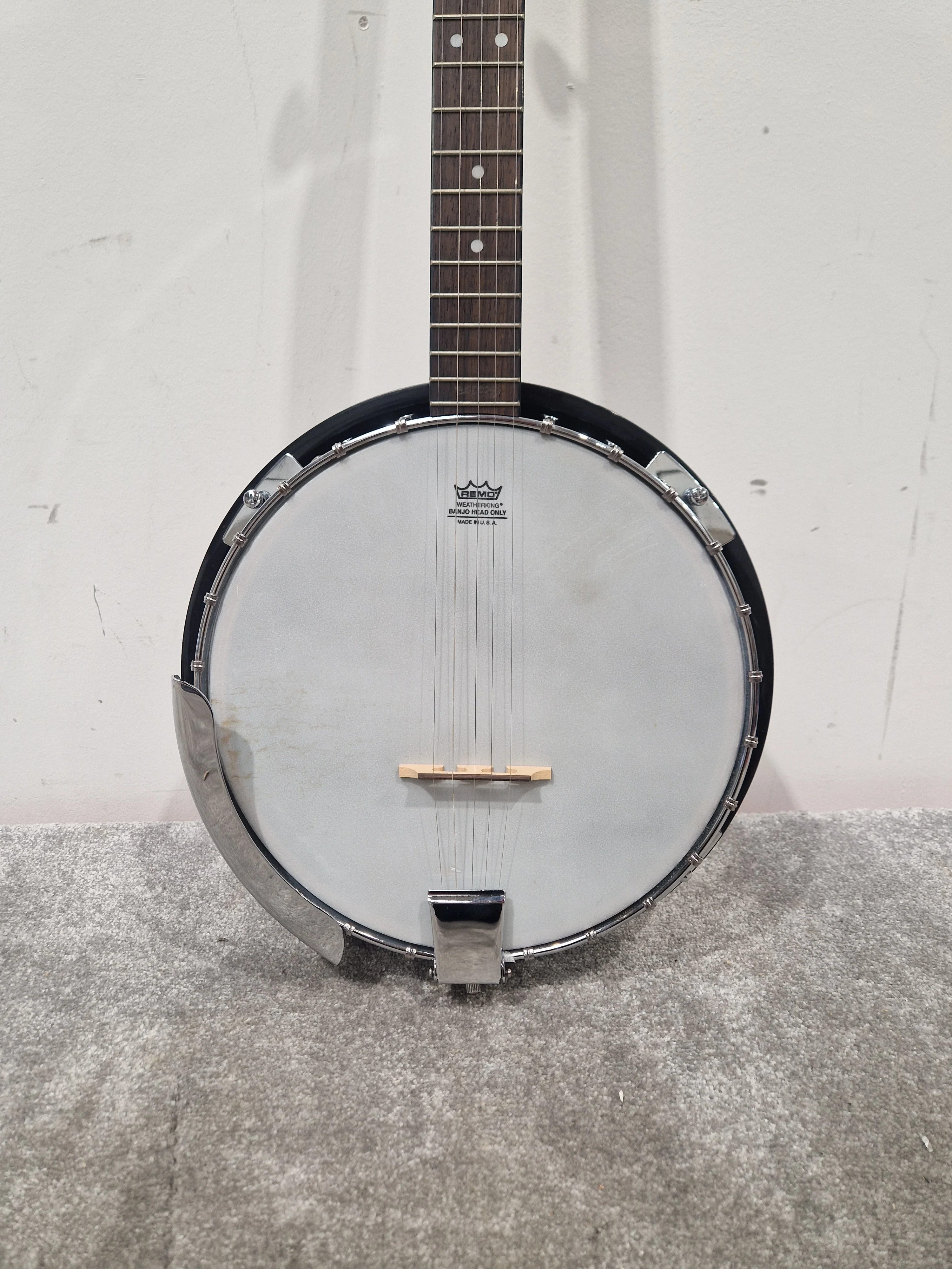Remo Countryman Banjo - 5-String, Remo Weatherking Head - Very Good w/ Manuals & Hard Case & strings - Image 2