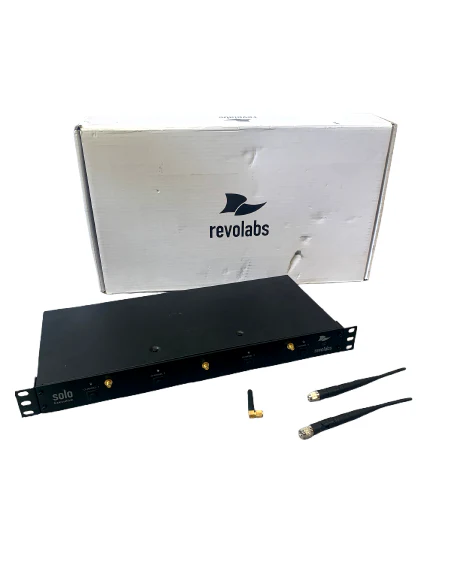 Revolabs 01-EXESYSEU4 Solo Executive 4 - Wireless Microphone System, 4-Channel - Excellent w/ Original Box