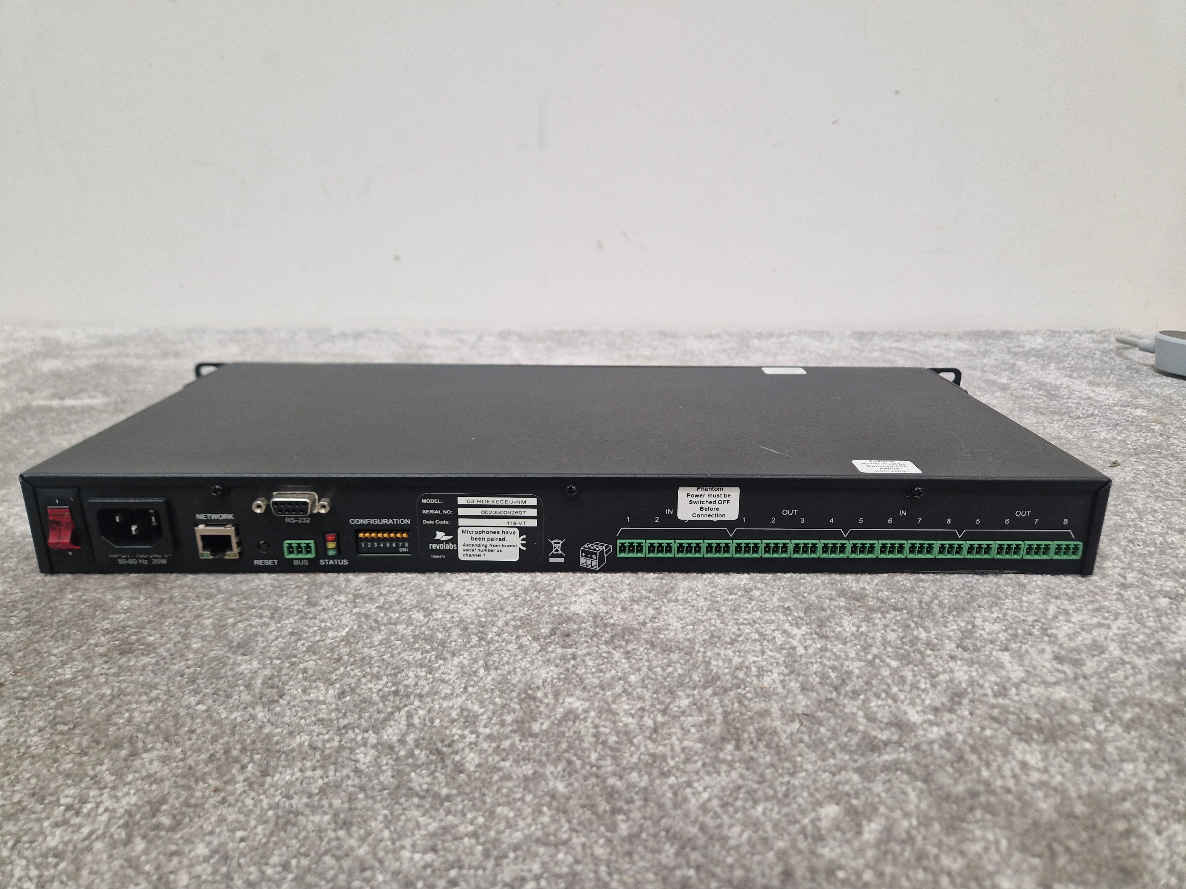 Revolabs Executive HD 8-Channel Wireless Receiver – Model 03-HDEXECEU-NM - Very Good - Image 4