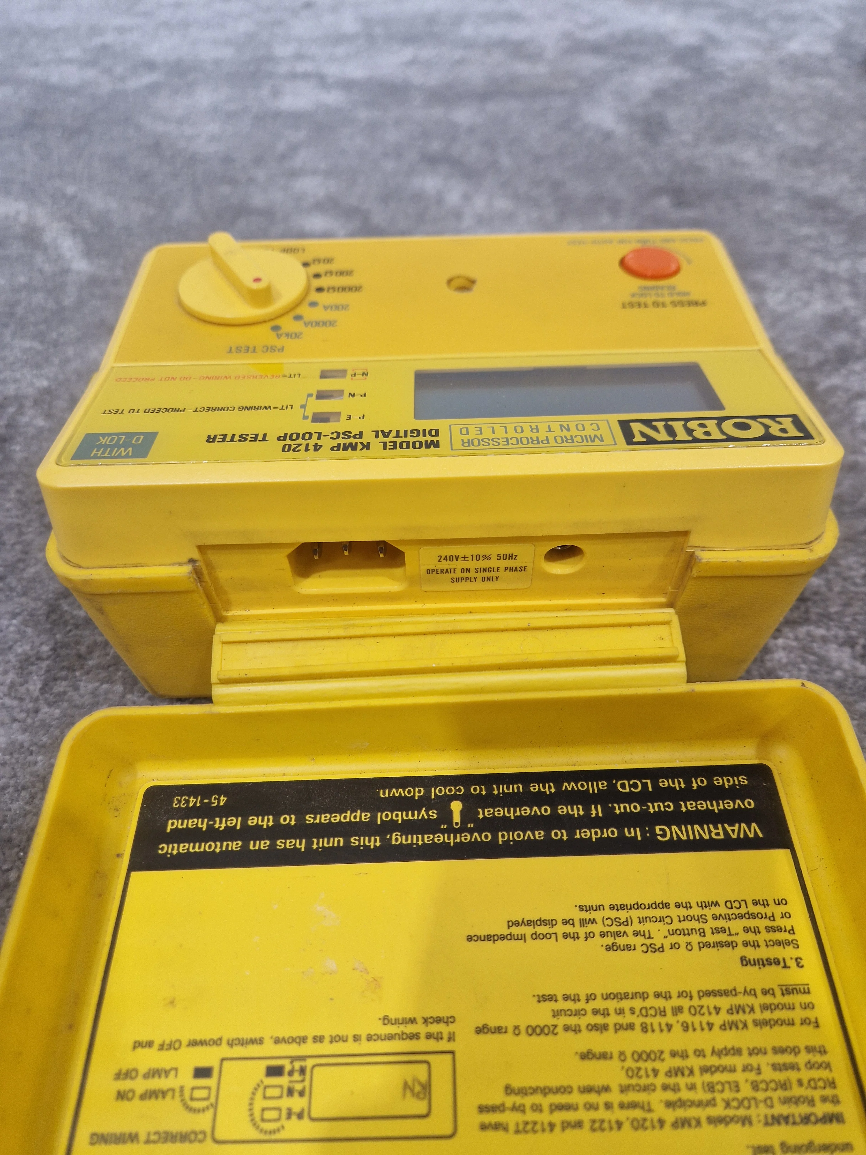 Robin KMP 4120 Digital PSC-loop tester - High Accuracy, Easy-to-Use - Very Good - Image 2