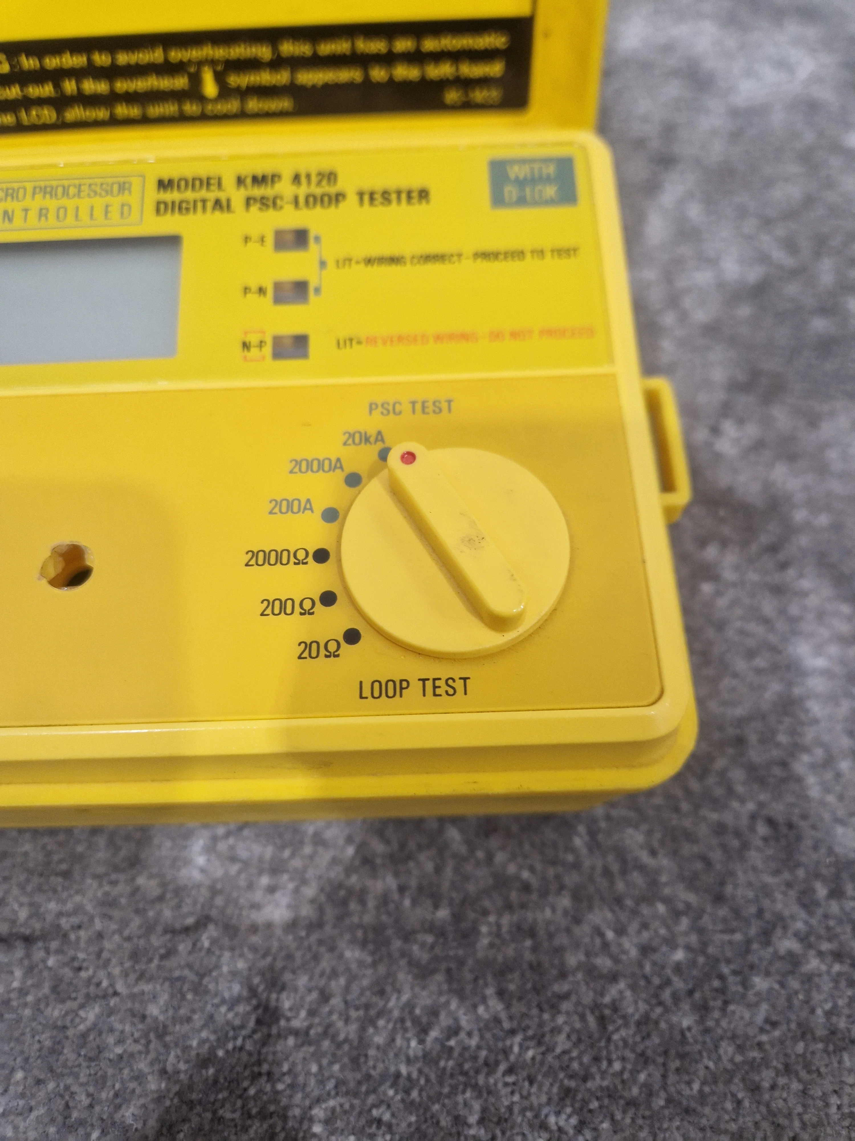 Robin KMP 4120 Digital PSC-loop tester - High Accuracy, Easy-to-Use - Very Good - Image 3