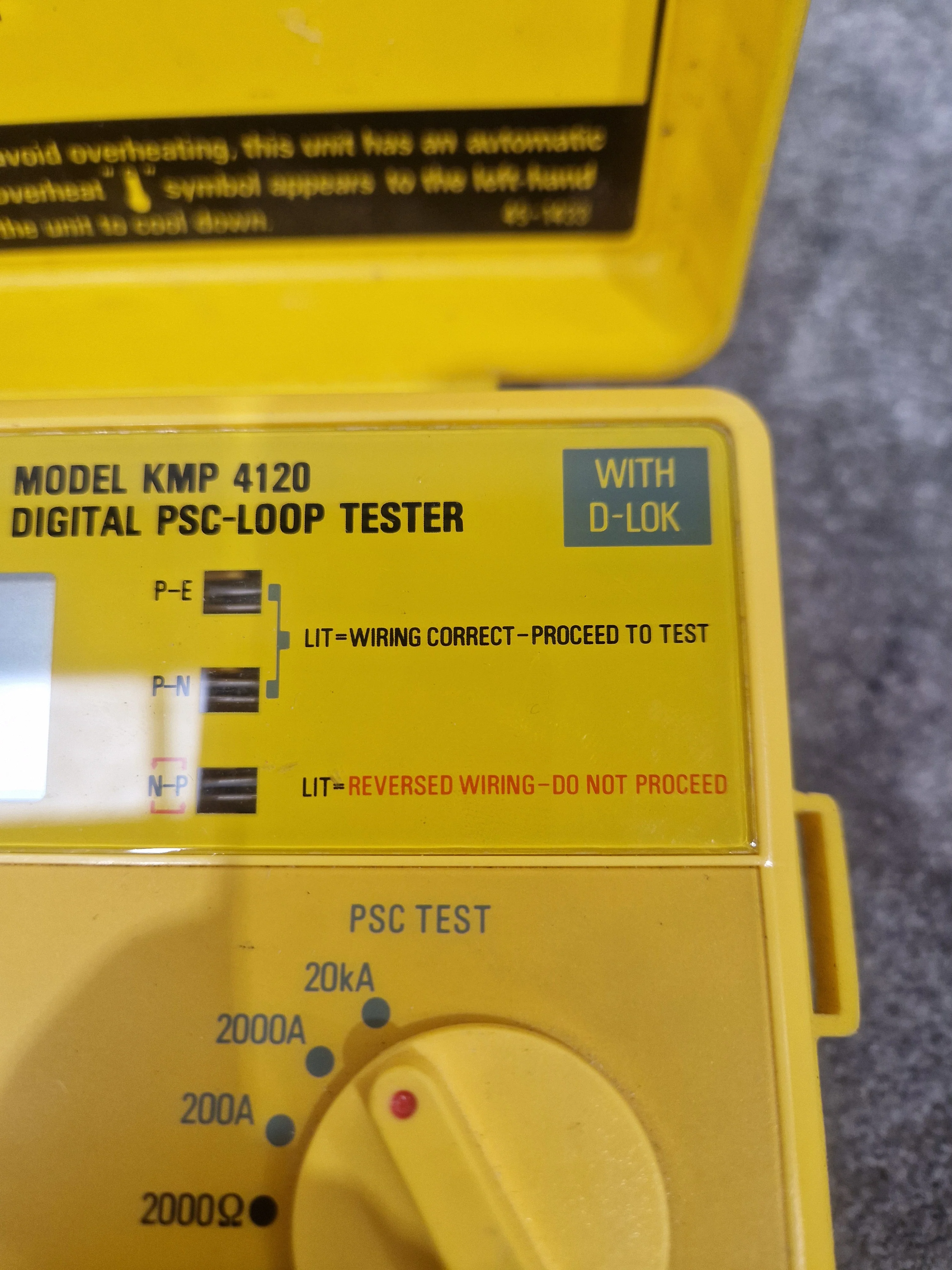 Robin KMP 4120 Digital PSC-loop tester - High Accuracy, Easy-to-Use - Very Good - Image 5