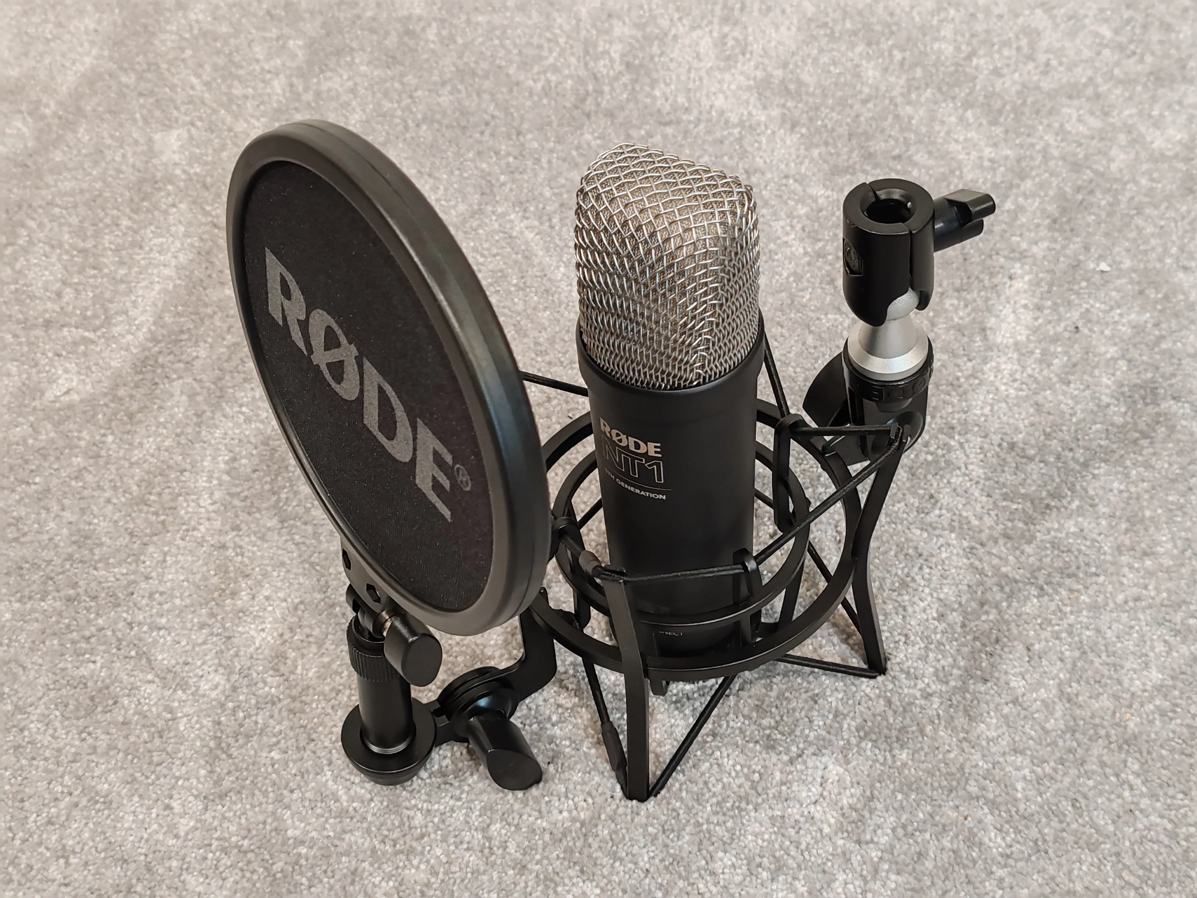 Rode NT1 5th Generation Condenser Microphone w/ Shock Mount, Pop Filter, XLR Cable - Image 4