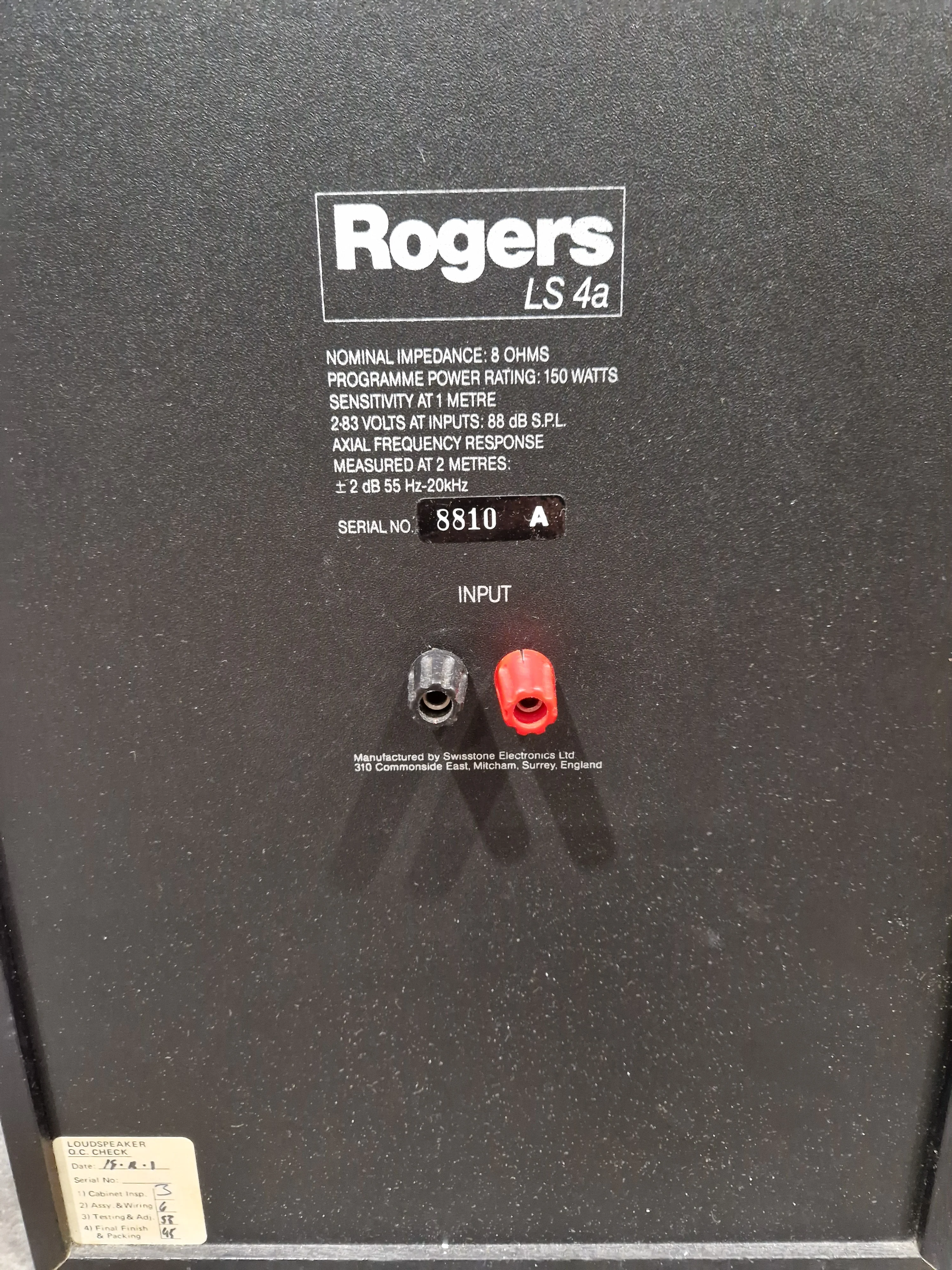 Rogers LS-4A - Pair OF HI-FI Speakers - Bookshelf Design - Excellent - Image 11