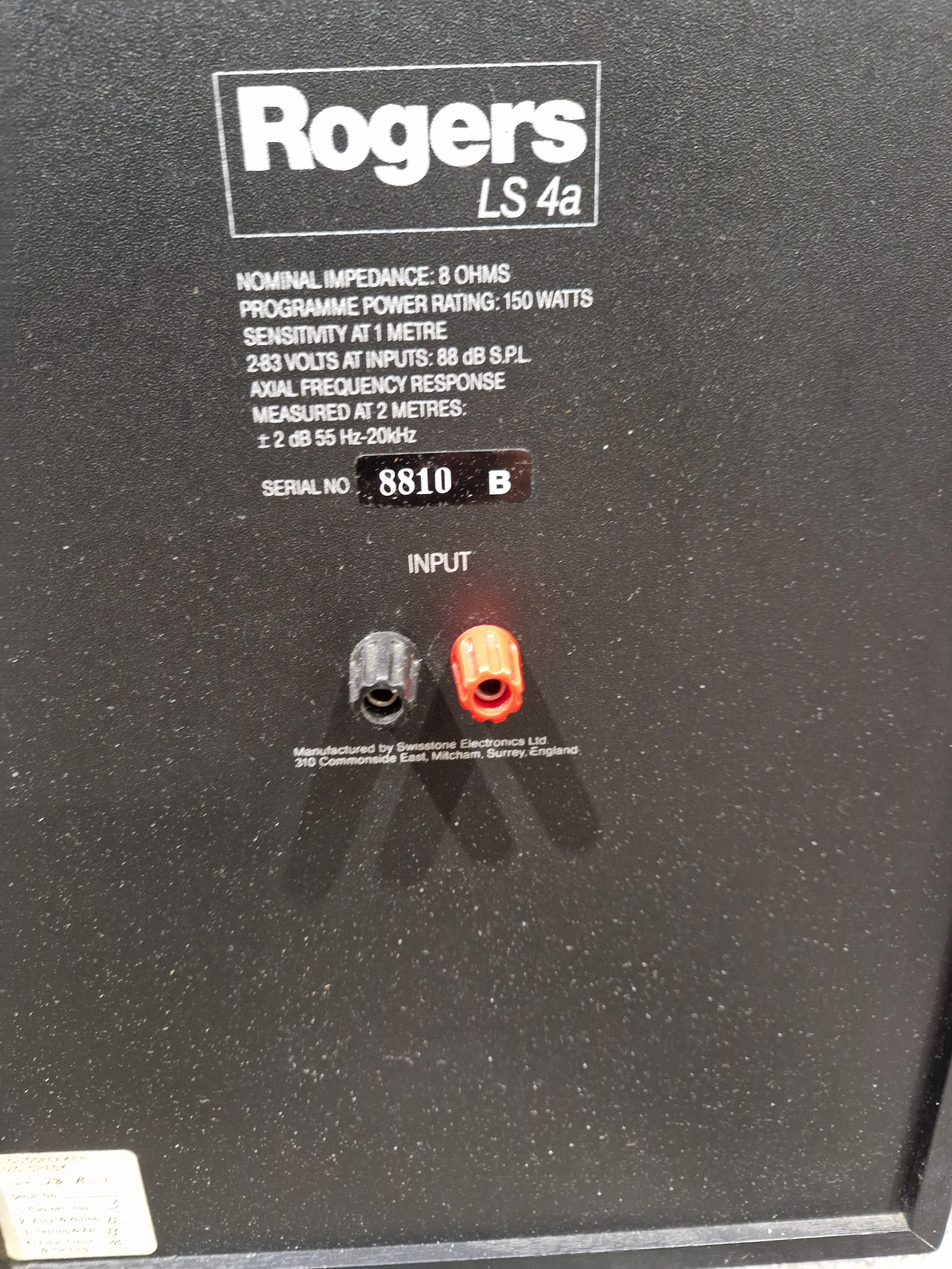 Rogers LS-4A - Pair OF HI-FI Speakers - Bookshelf Design - Excellent - Image 12
