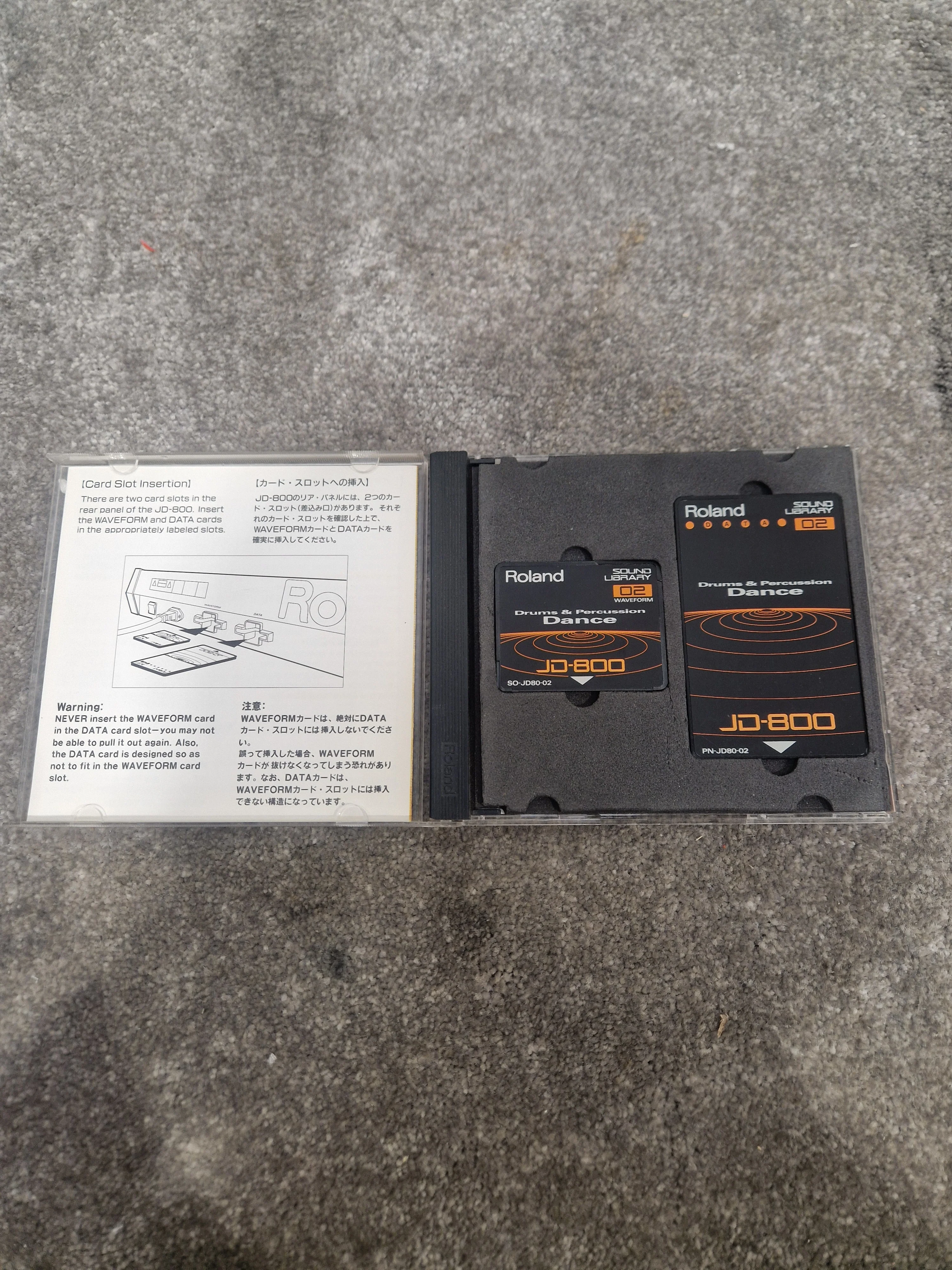 Roland Drums and Percussion dance ROM card SL-JD80-02 - Expands Sound Library, Easy Installation - Excellent w/ Original case - Image 6