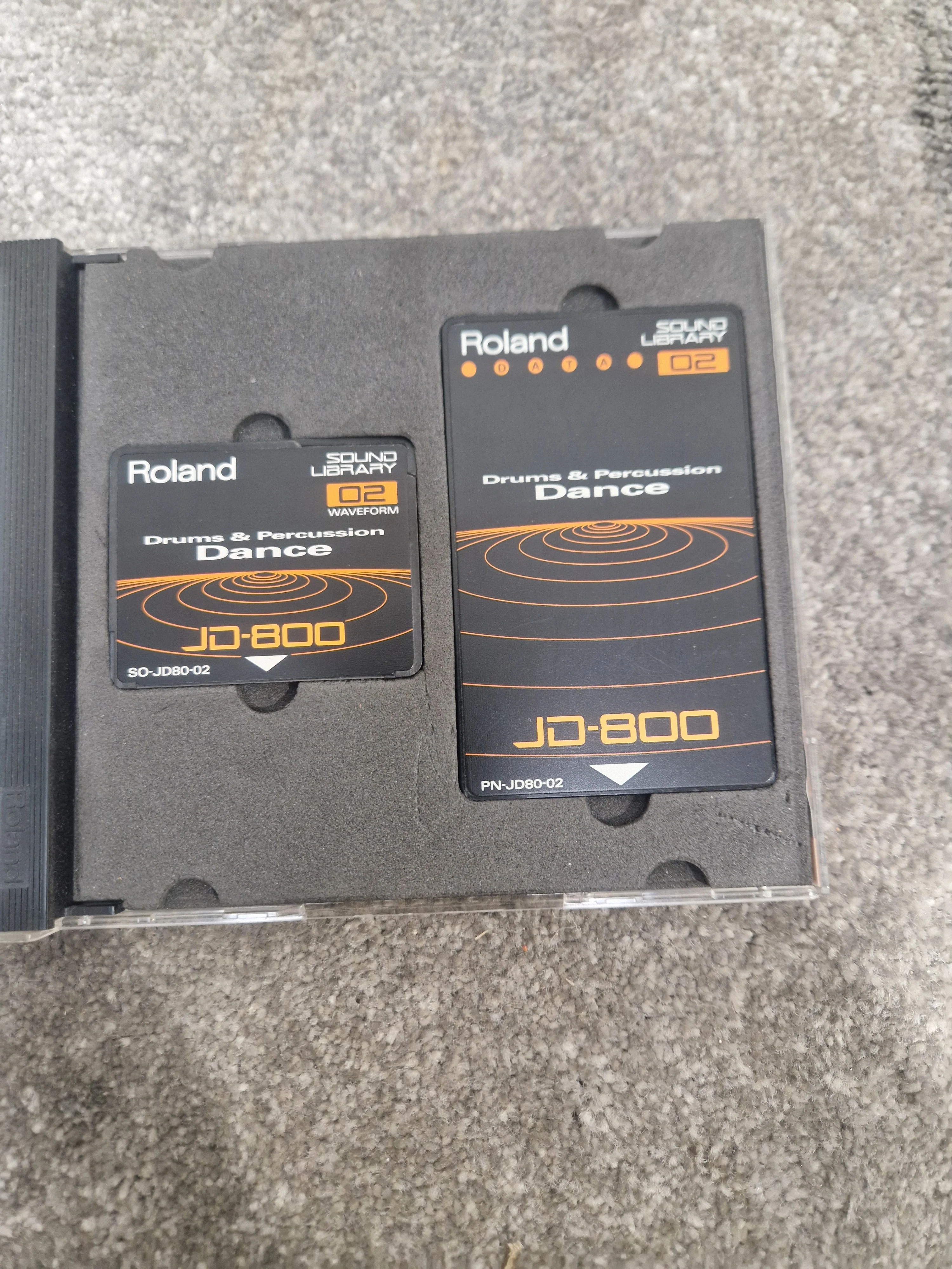 Roland Drums and Percussion dance ROM card SL-JD80-02 - Expands Sound Library, Easy Installation - Excellent w/ Original case - Image 7