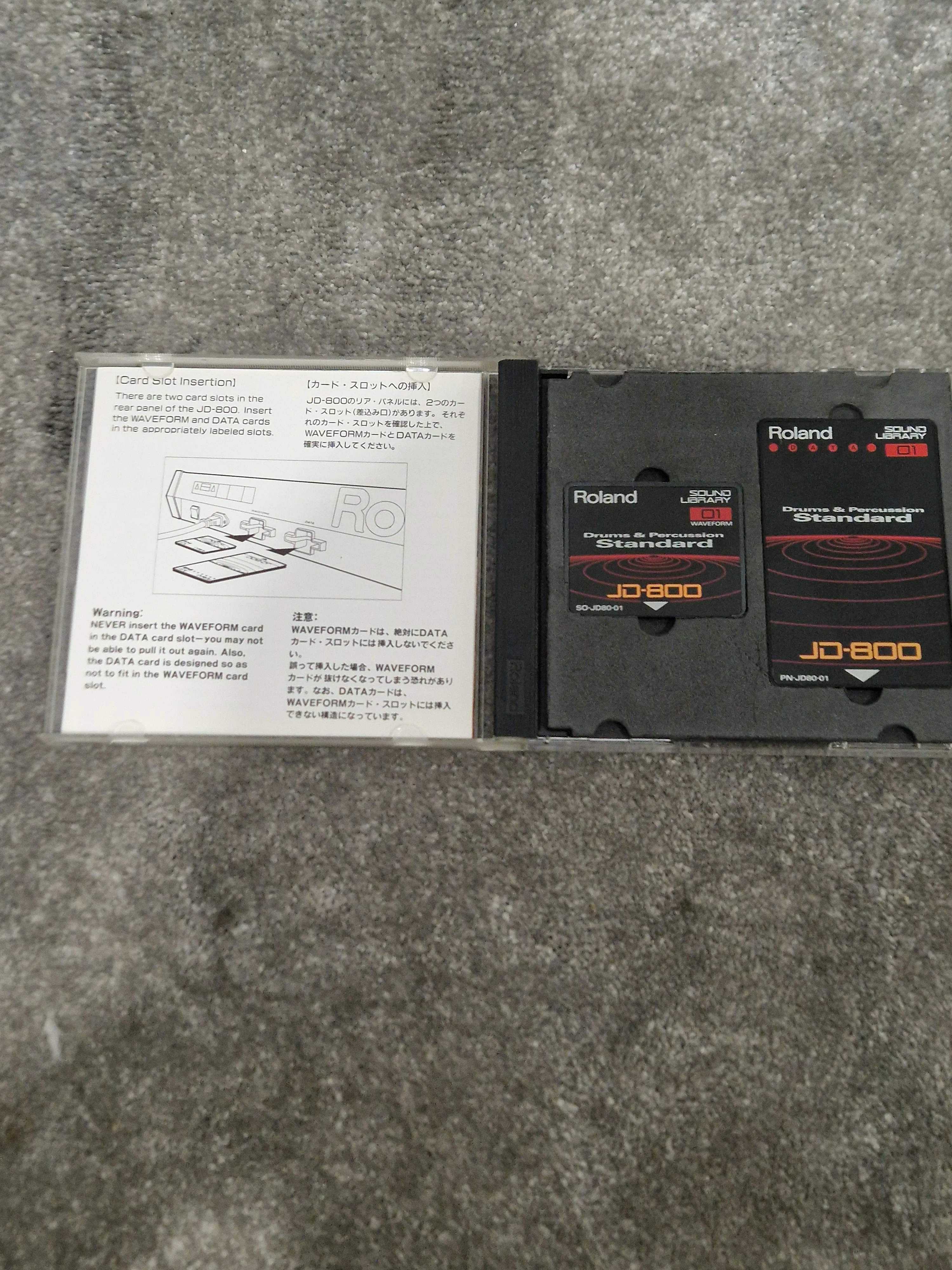 Roland Drums and Percussion standard ROM card SL-JD80-01 - Enhances Sound Library, Easy Installation - Excellent w/ Original case - Image 8