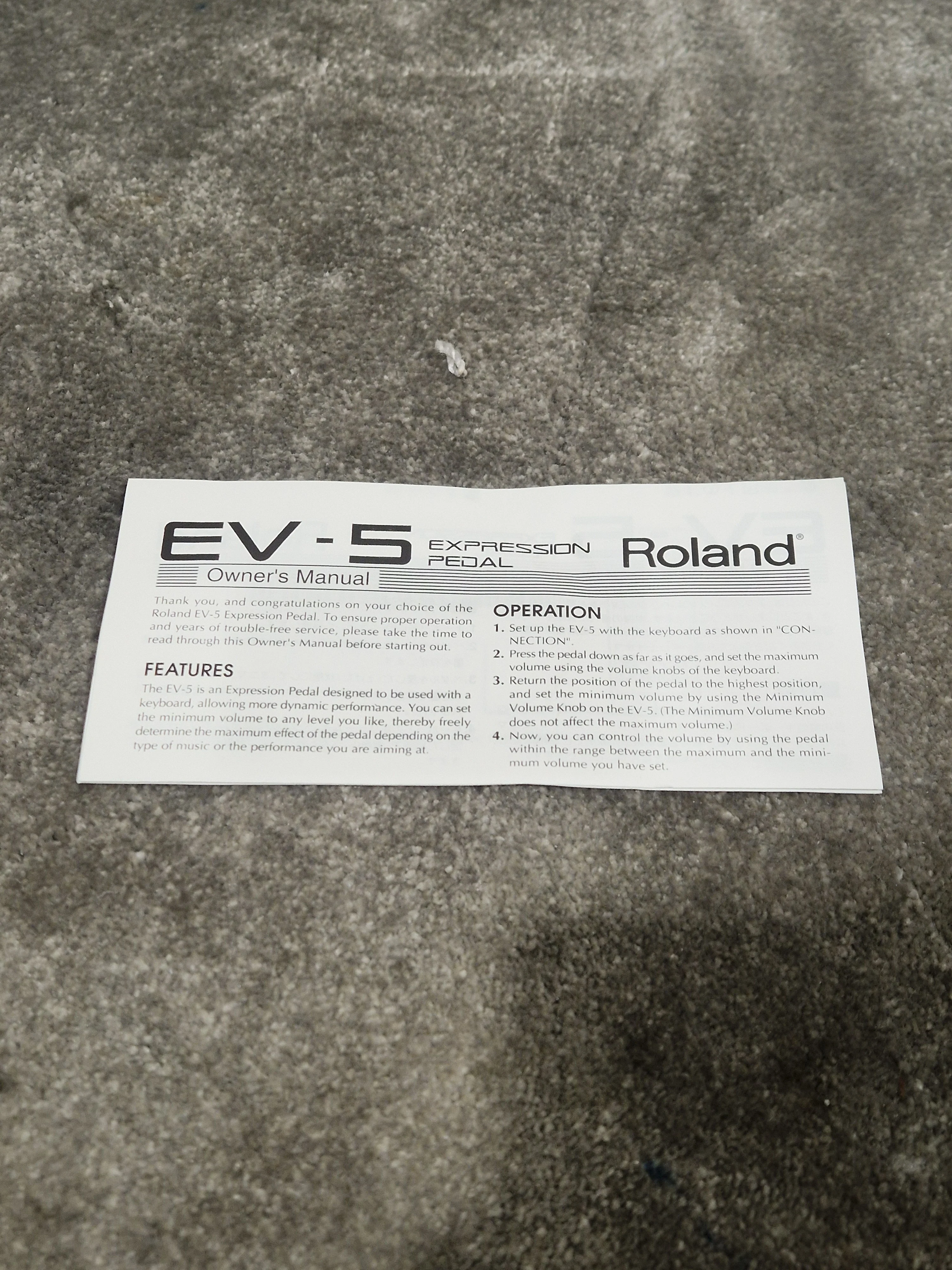Roland EV-5 Expression Pedal - Versatile Control - Excellent w/ Original Box - Image 9