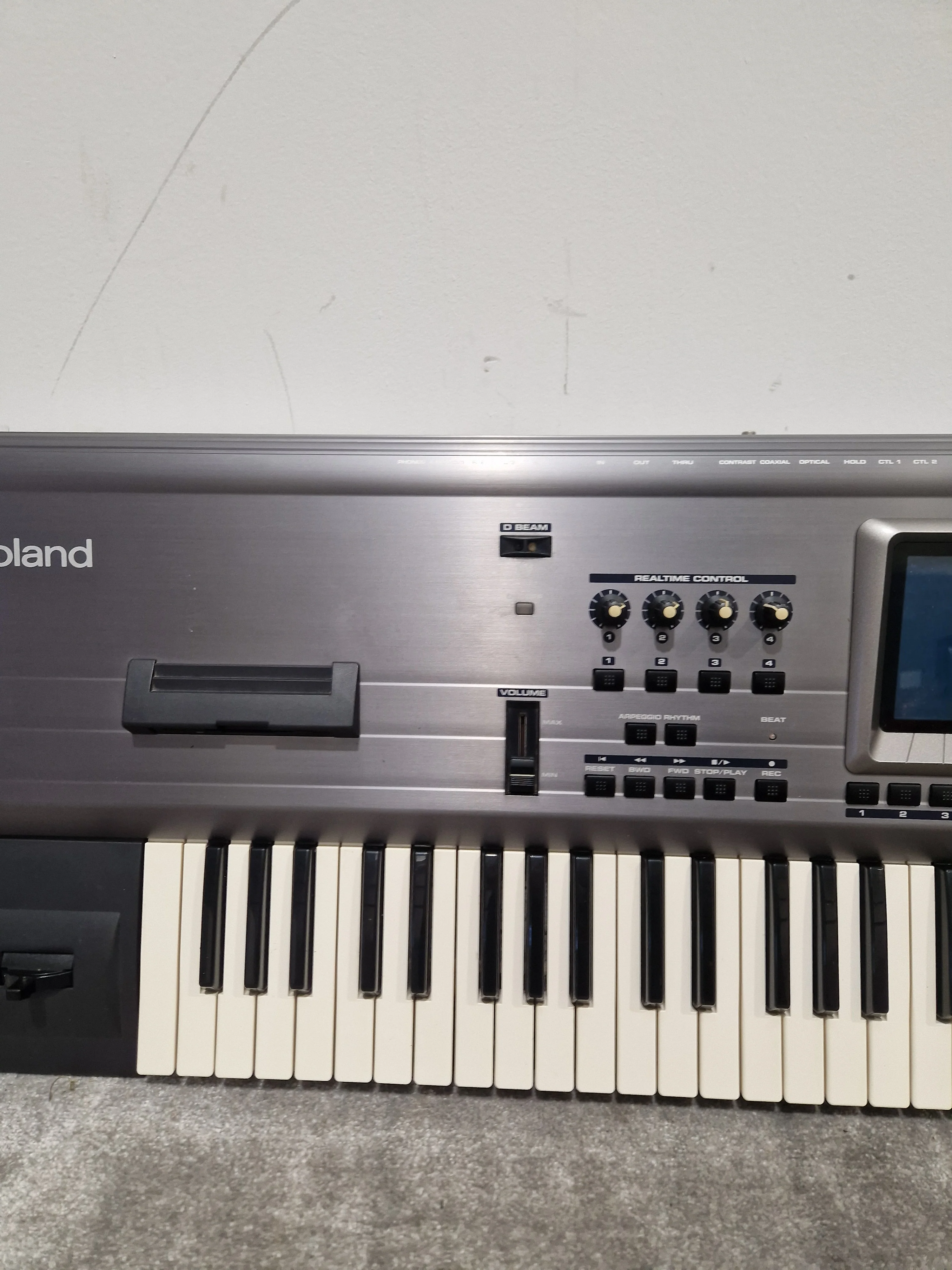 Roland Fantom - Workstation Keyboard - Silver/Black - Good w/ Soft Case, Power Cable - Image 5