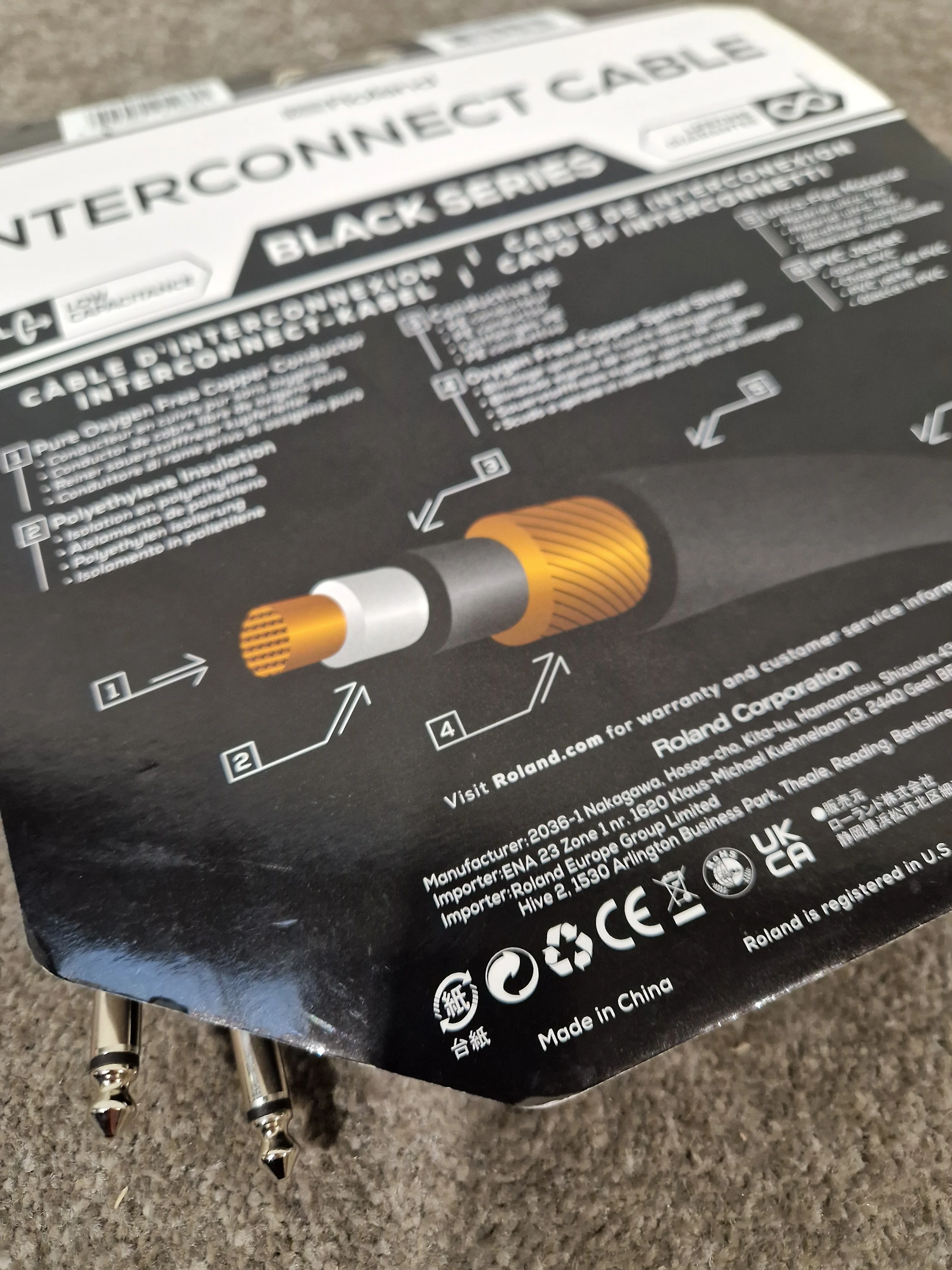 Roland Interconnect Cable 10FT Audio Cable - Durable Construction - Excellent - Image 10