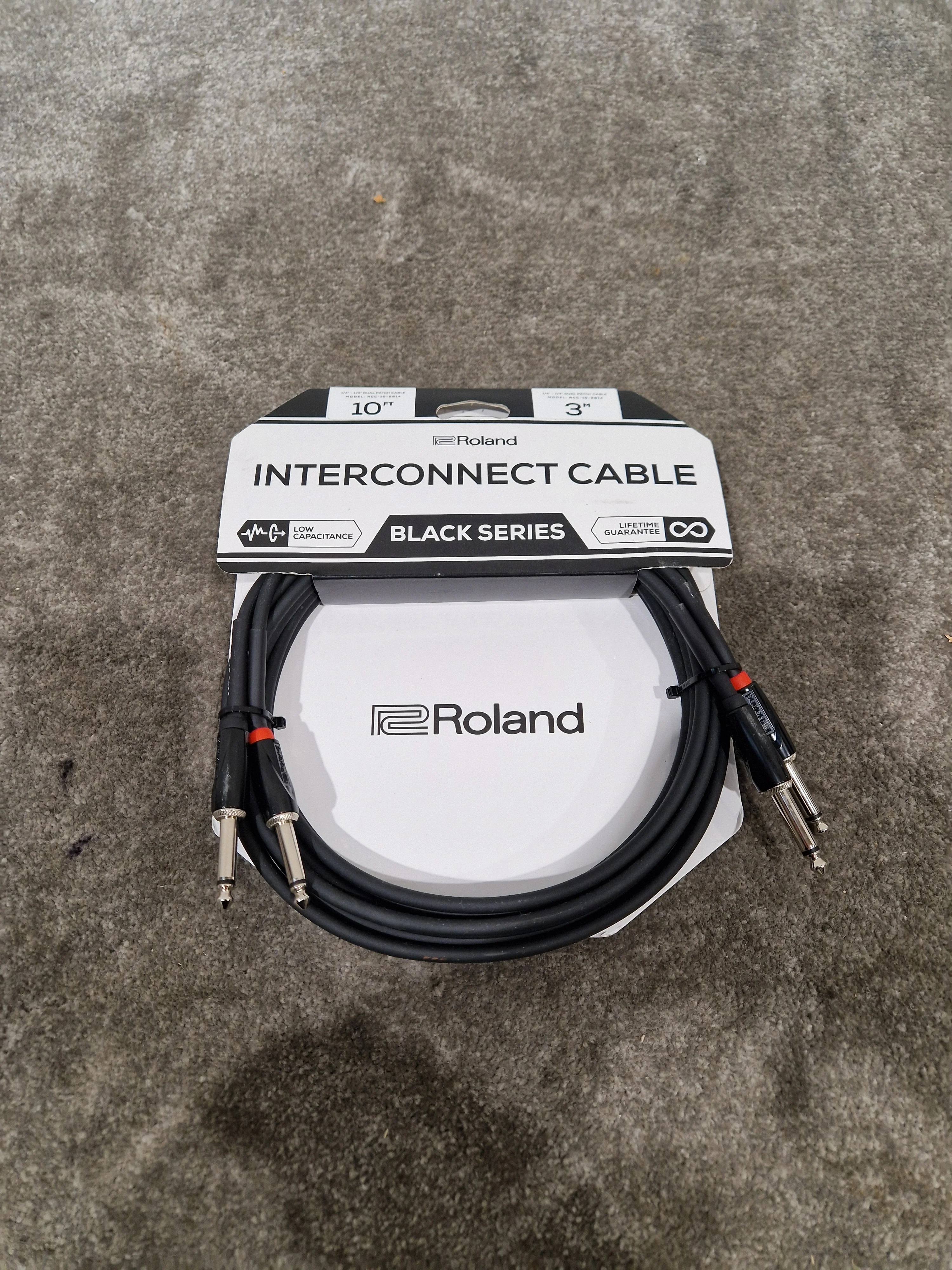 Roland Interconnect Cable 10FT Audio Cable - Durable Construction - Excellent - Image 2