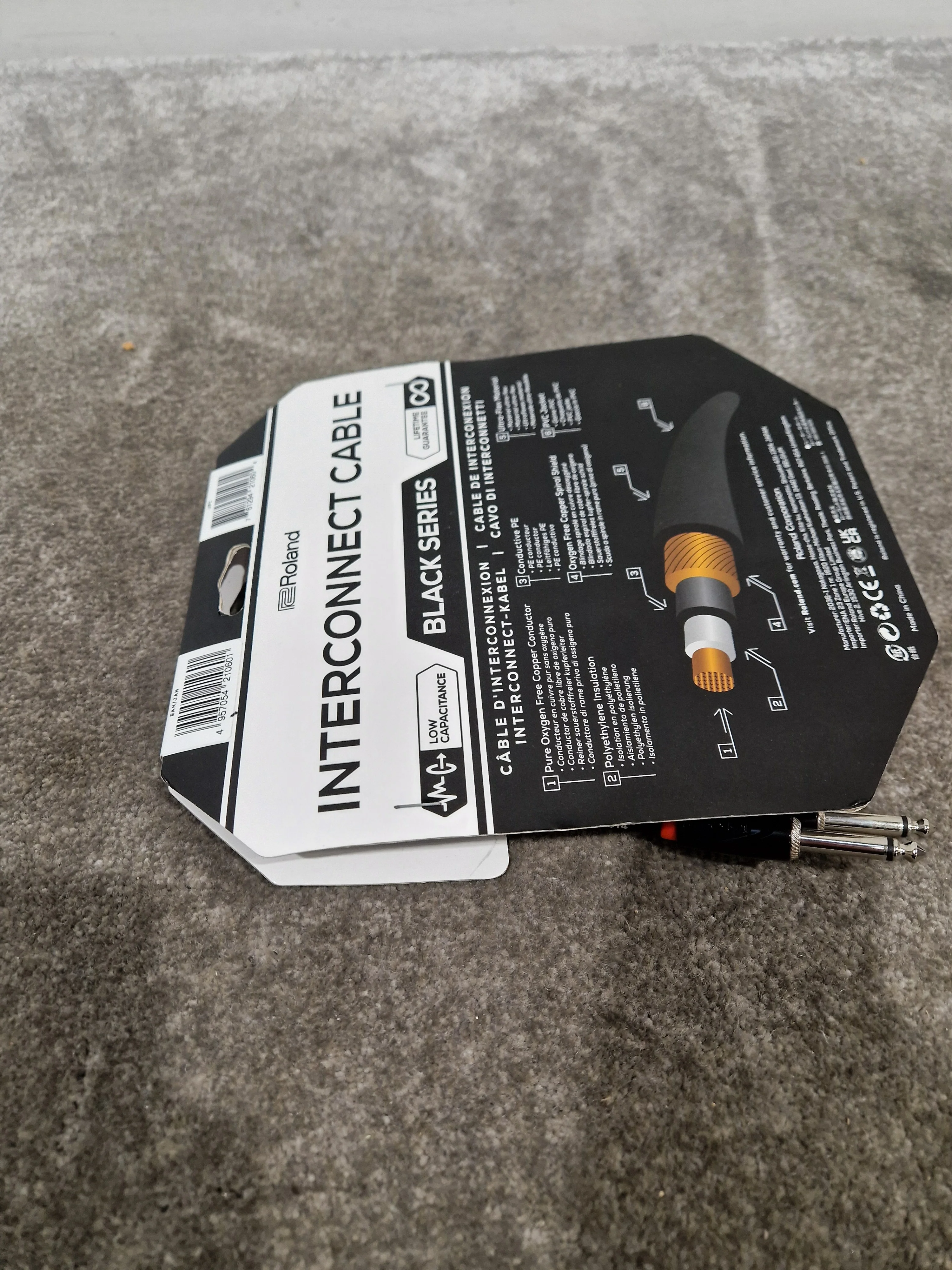 Roland Interconnect Cable 10FT Audio Cable - Durable Construction - Excellent - Image 9