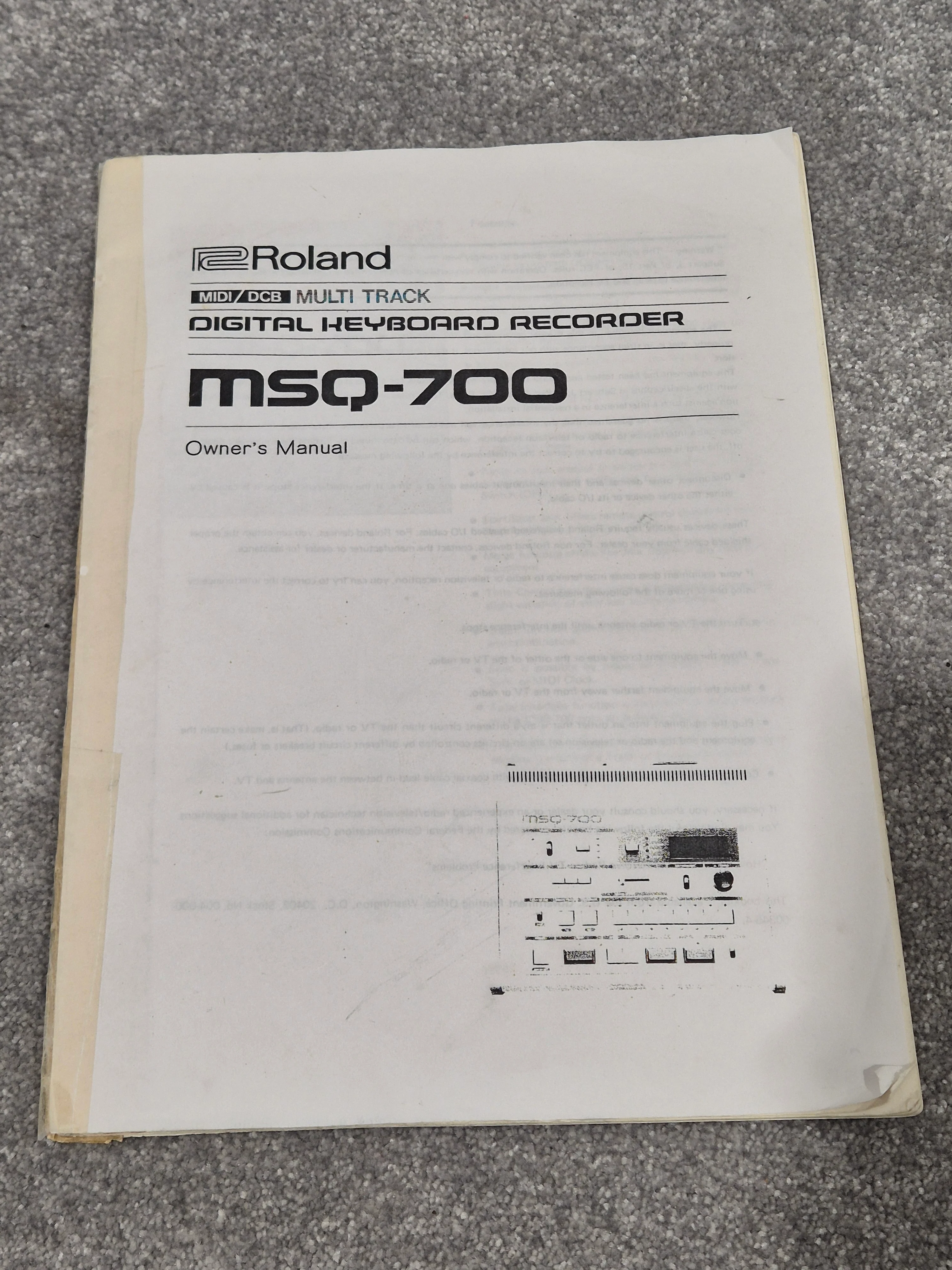 Roland MSQ-700 - Multitrack Digital Keyboard Sequencer (Read Description) - Image 13