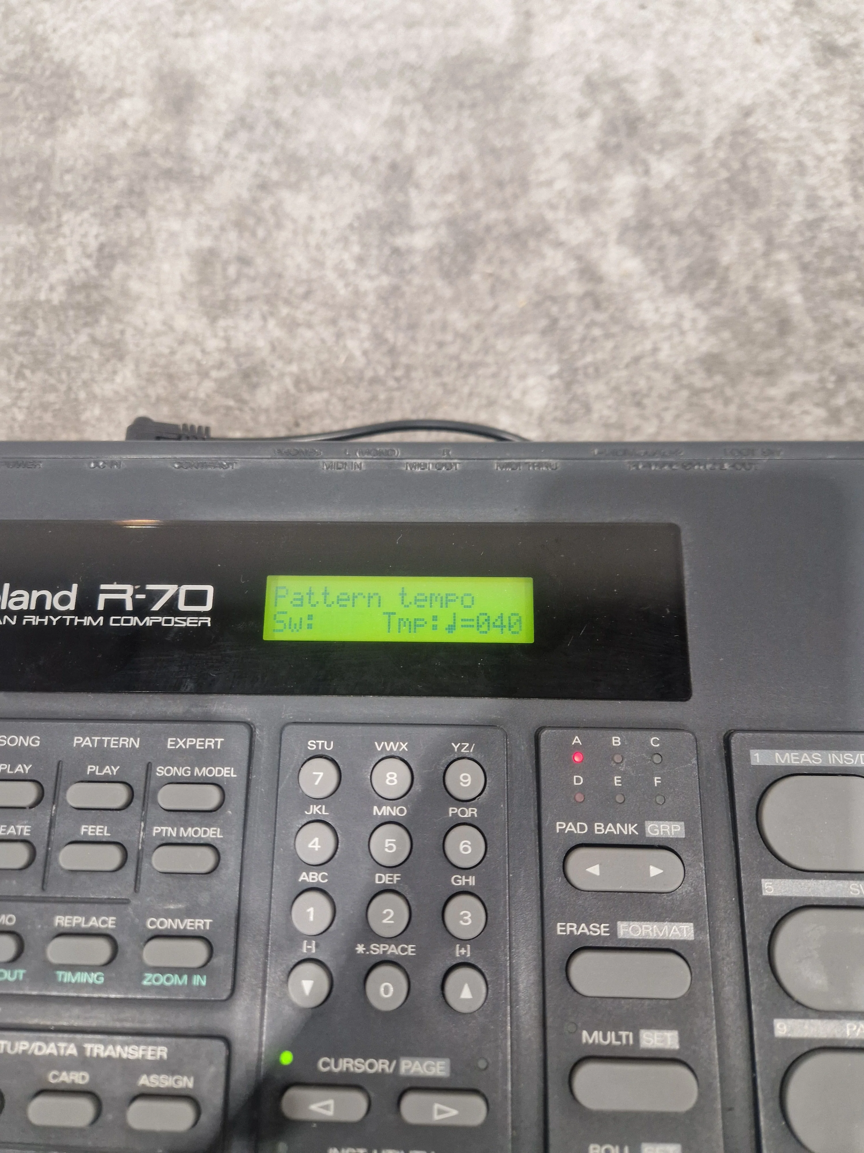 Roland R-70 - Human Rhythm Composer - Black - Excellent w/ Power Supply - Image 2