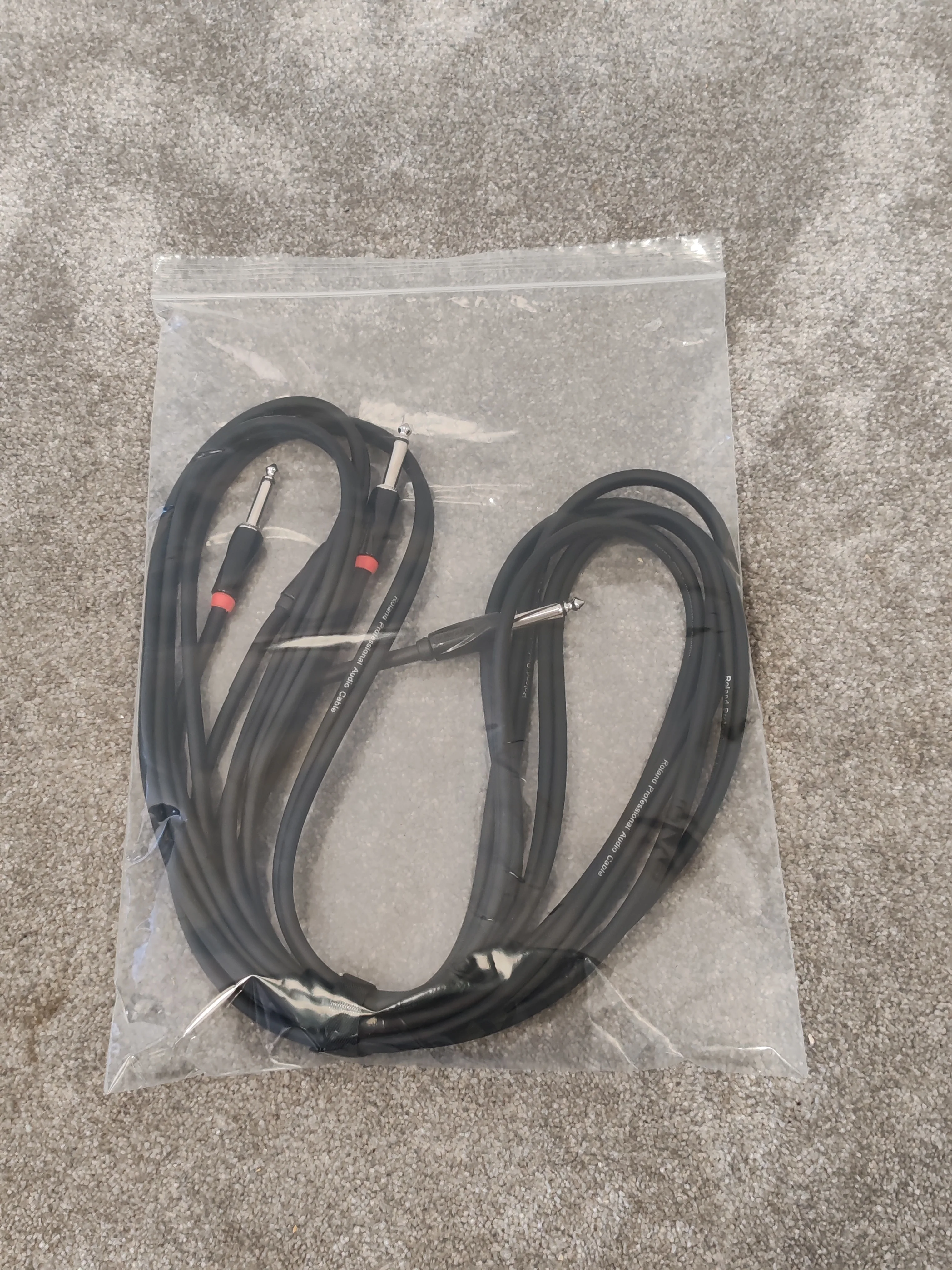 Roland RCC-15-2184 Professional Audio Cable - 2x 1/4" TS Mono to 2x 1/4" TS Mono 4.5m - Image 5