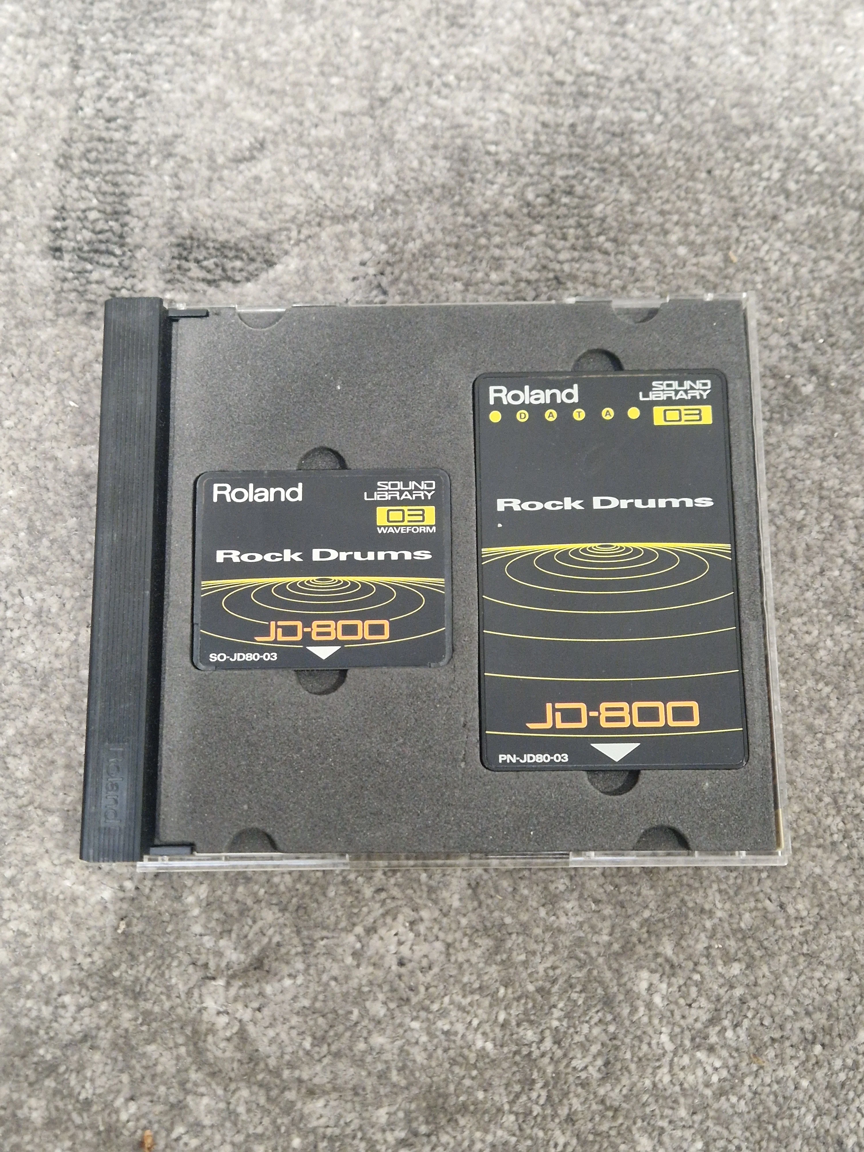 Roland rock drums ROM card SL-JD80-03 - Expansive Sound Library, Easy Integration - Excellent w/ Original case - Image 6