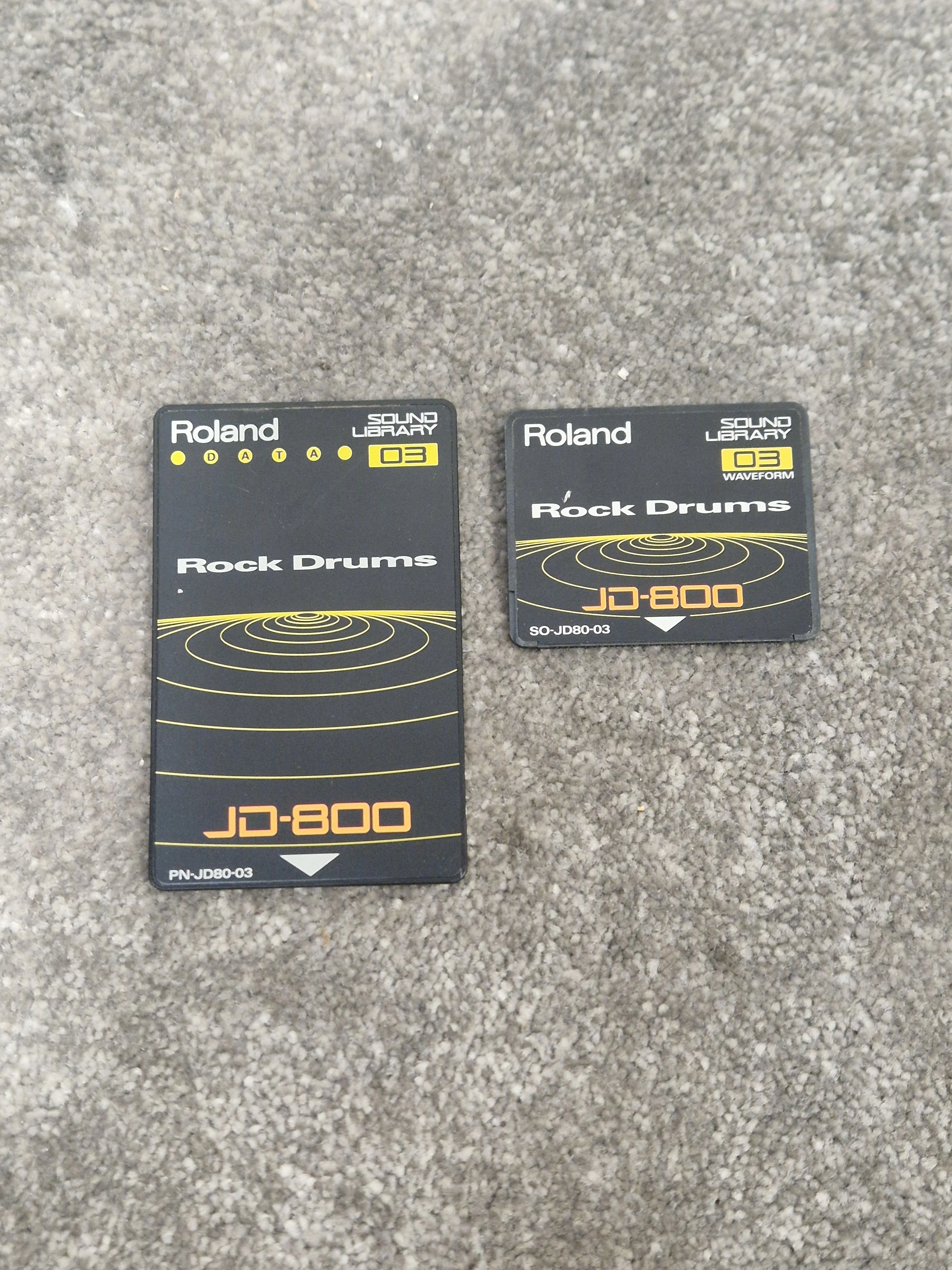 Roland rock drums ROM card SL-JD80-03 - Expansive Sound Library, Easy Integration - Excellent w/ Original case - Image 7