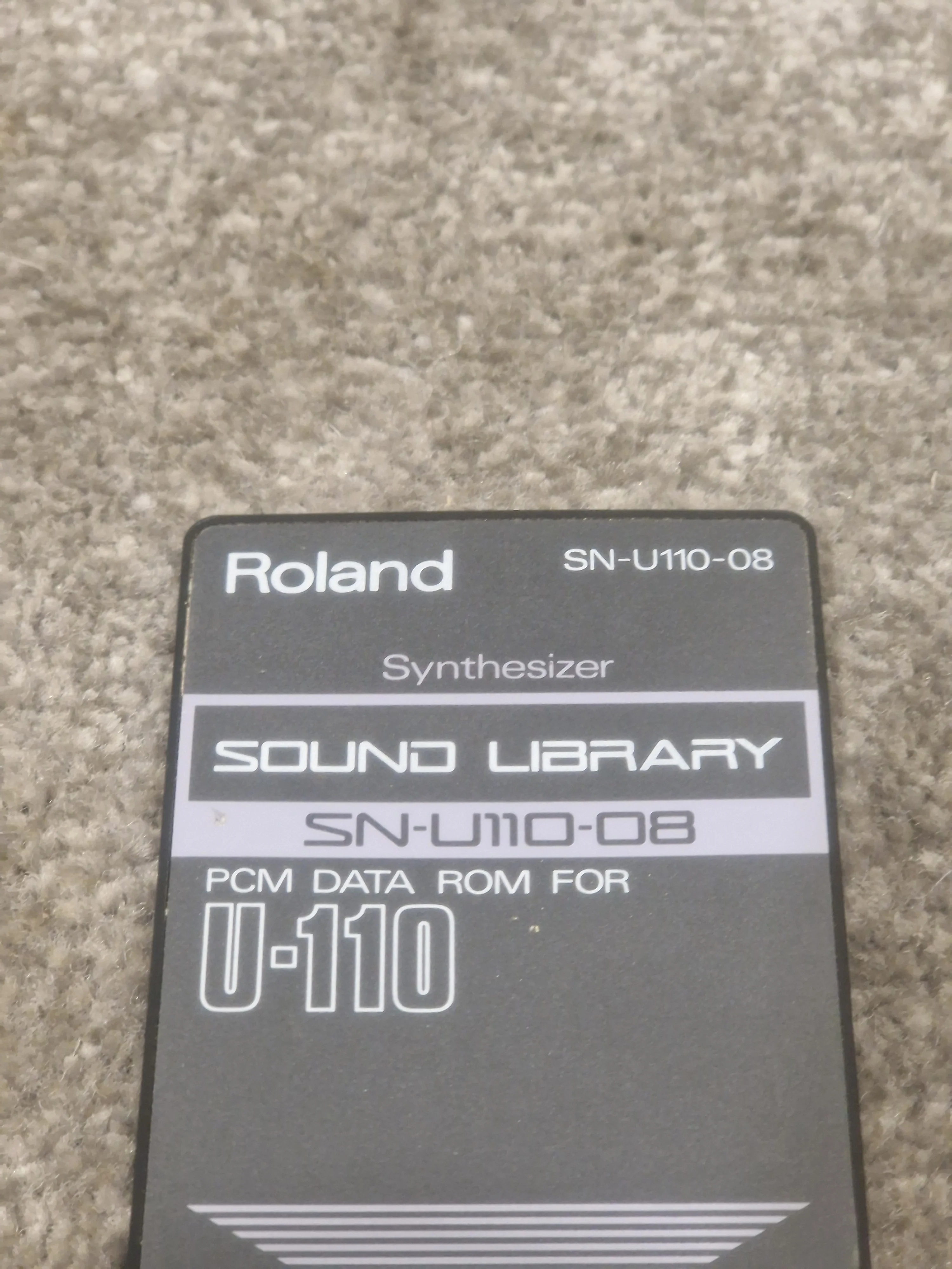 Roland SN-U110-09 Sound Library For Roland U-110 Sound Library - Rare Collection - Excellent - Image 5