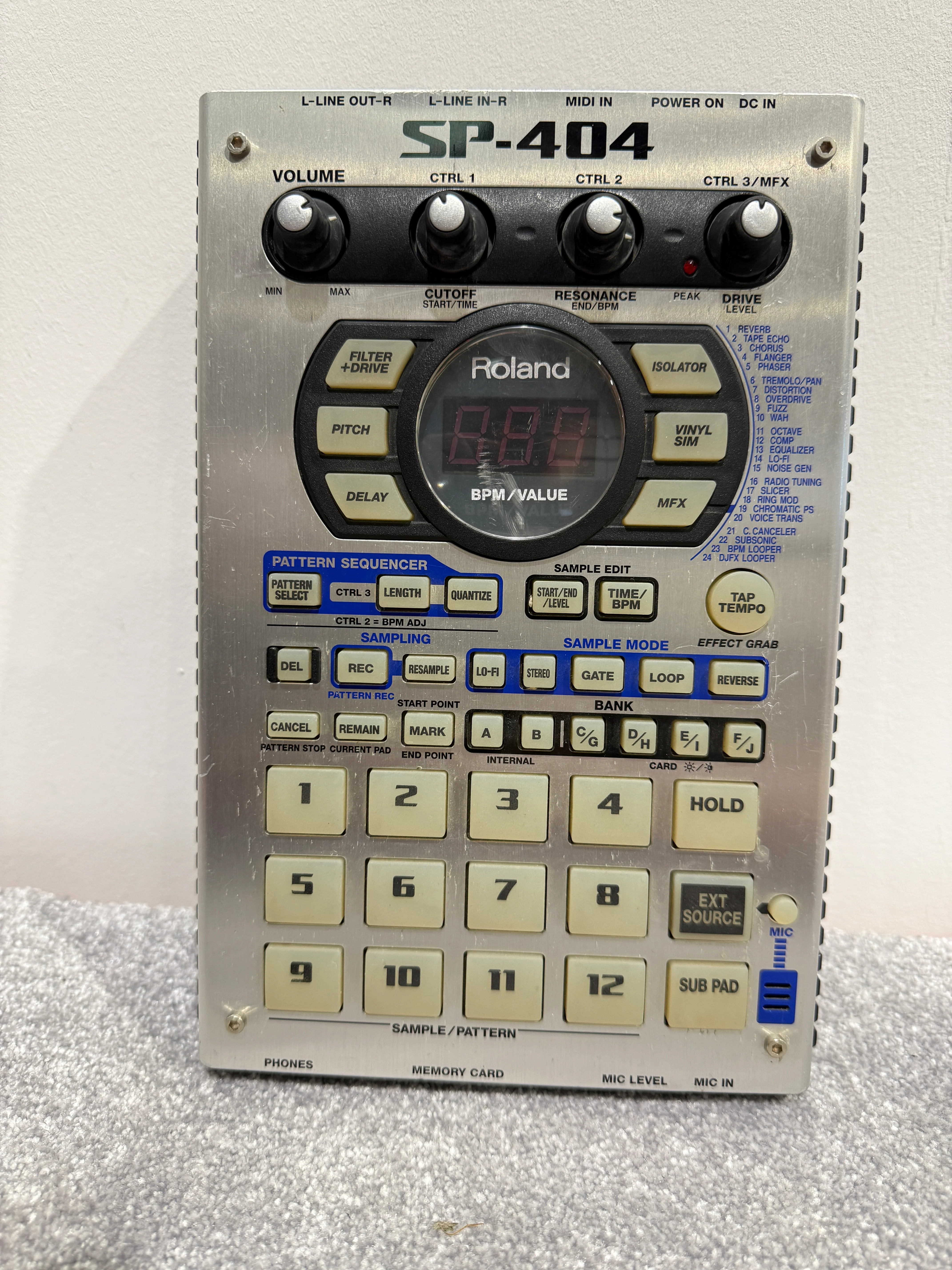 Roland SP-404 (MK1) Electronic Sampler  w/ Original Power Supply - Image 2