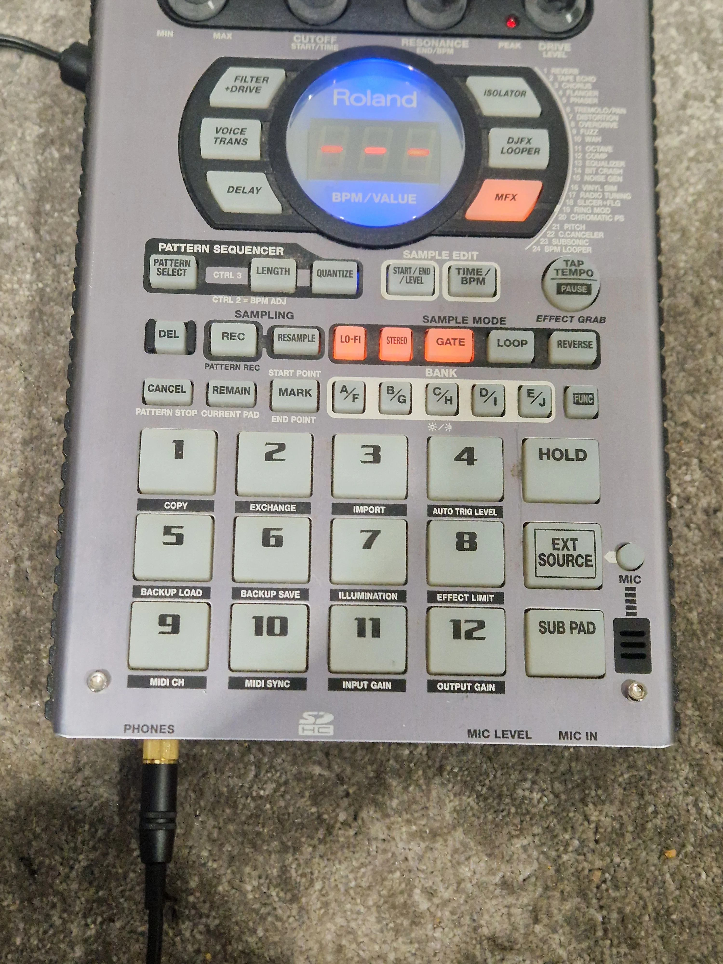 Roland SP-404SX - Linear Wave Sampler - Excellent w/ Power Supply & Manuals - Image 10