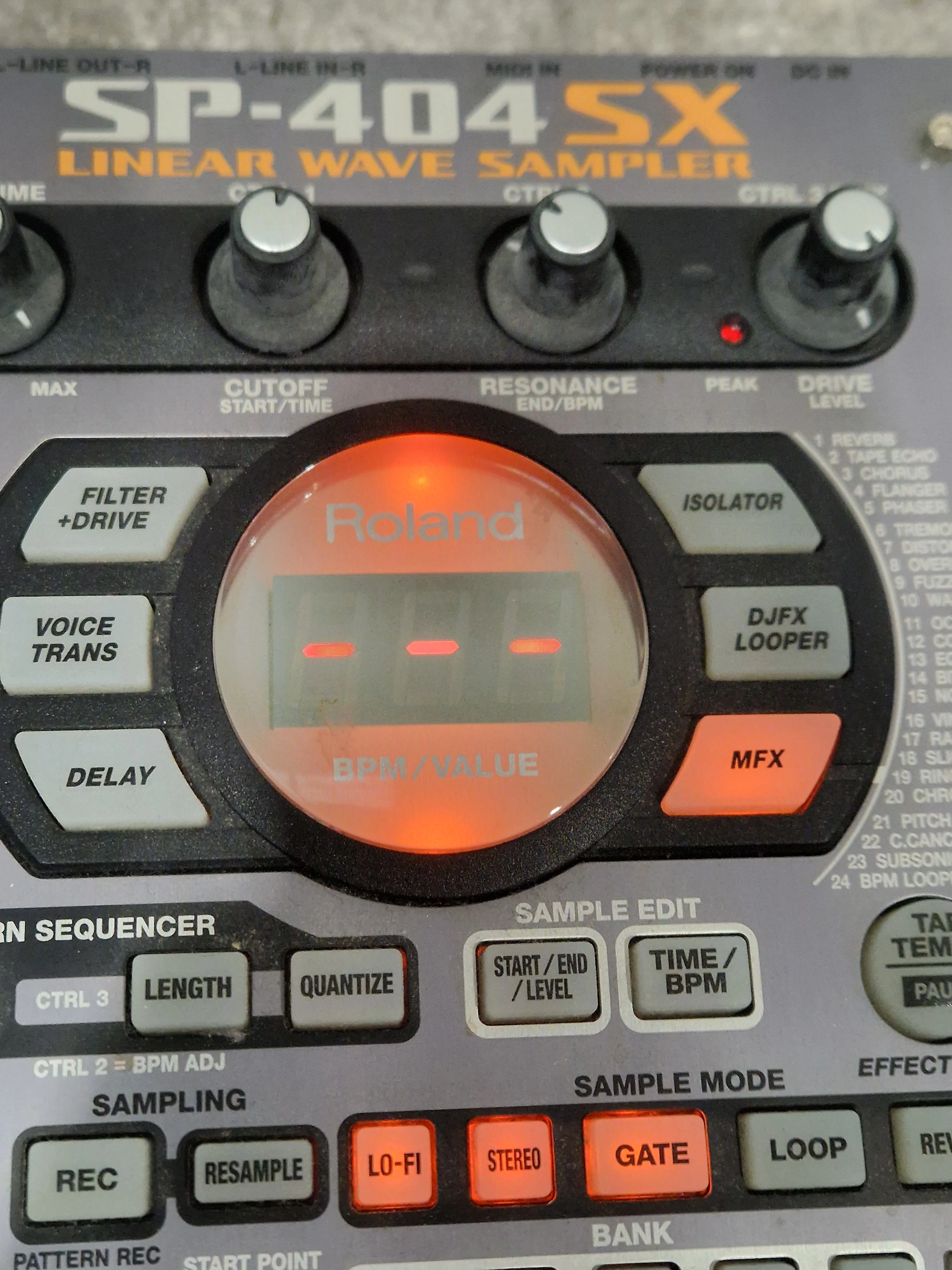 Roland SP-404SX - Linear Wave Sampler - Excellent w/ Power Supply & Manuals - Image 6